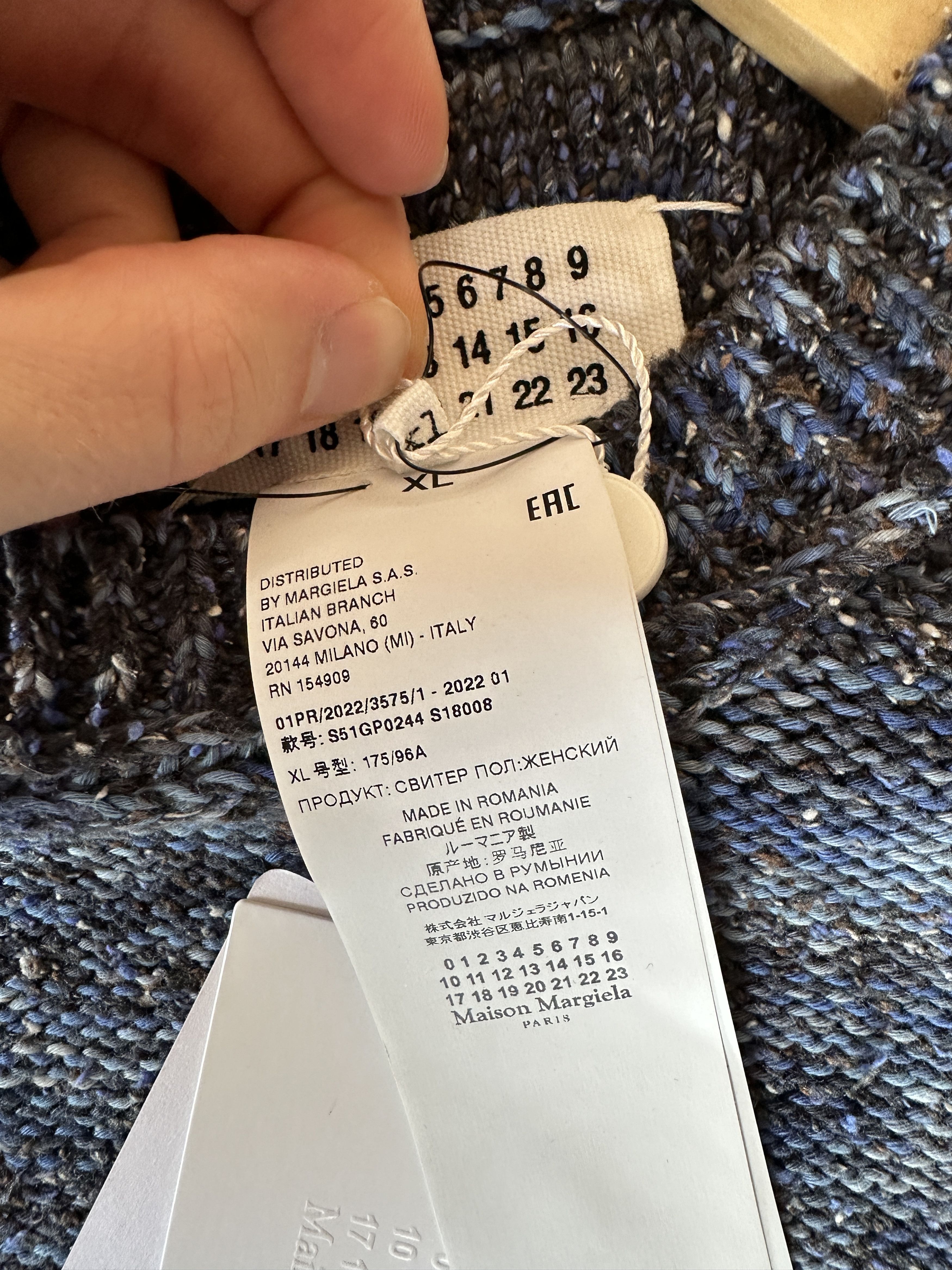 Maison Margiela Maison Margiela Chunky Knit Sweater Size US S / EU 44-46 / 1 - 7 Thumbnail