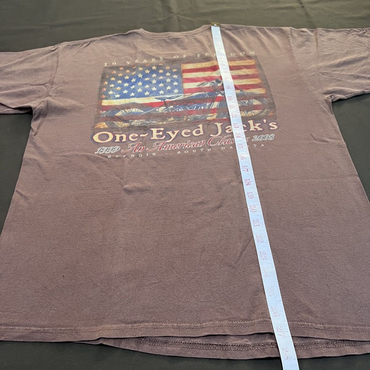 Harley Davidson × Vintage Vintage Y2K Sturgis An American Classic Promo Tee Faded Size US L / EU 52-54 / 3 - 8 Thumbnail