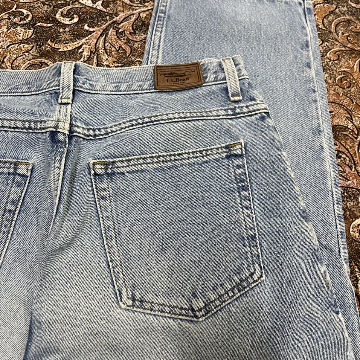L.L. Bean 🔥Vintage LL Bean Stoned Washed Relaxed Distress Denim Jeans Size US 32 / EU 48 - 13 Thumbnail