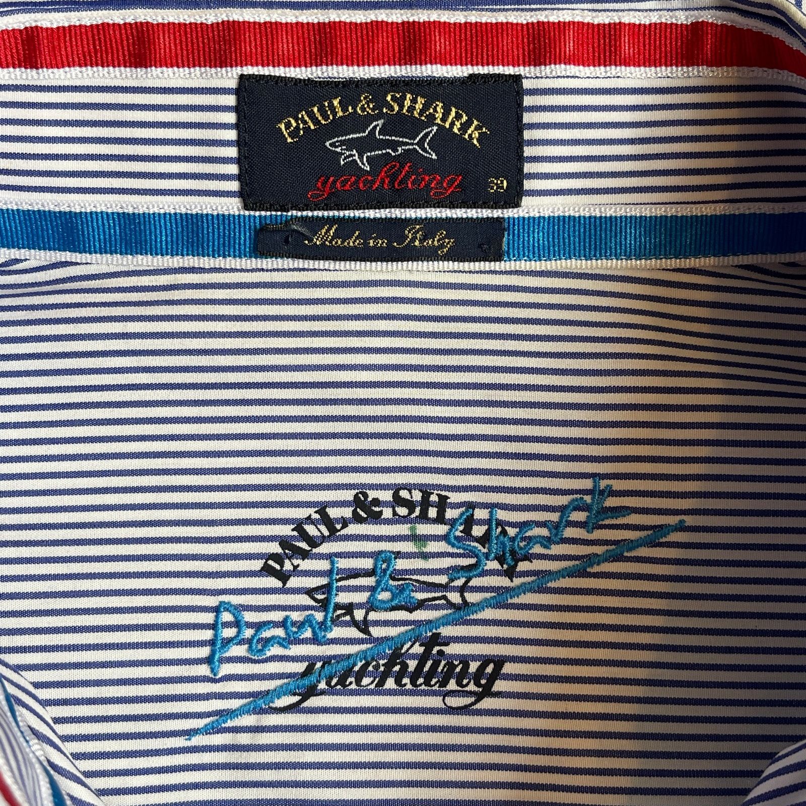Paul & Shark Paul & Shark Pinstripe Button-down Shirt Size 39 or US M Size US M / EU 48-50 / 2 - 6 Thumbnail
