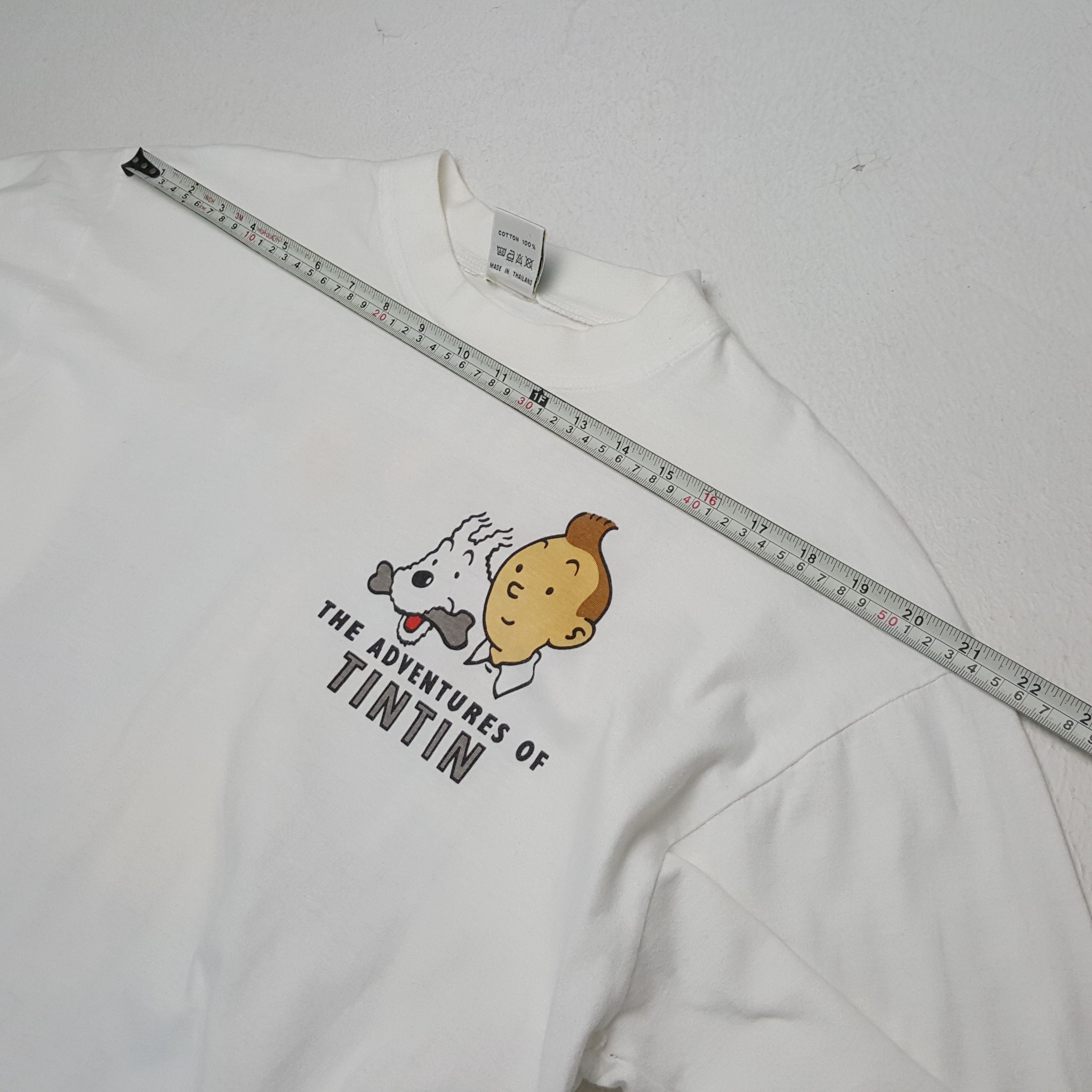 Vintage Vintage TINTIN IN THE CONGO American Cartoon Movie T-Shirts Size US L / EU 52-54 / 3 - 5 Thumbnail