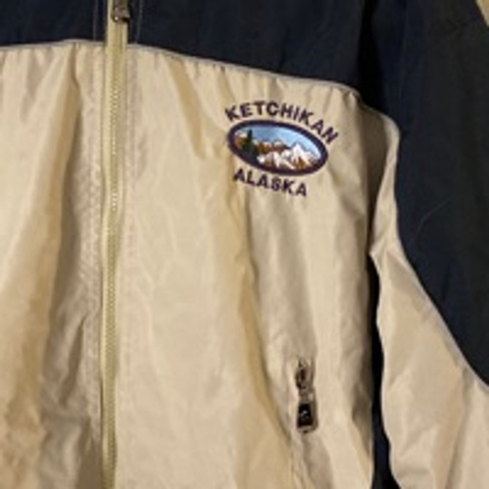 Other Y2K Beige & Navy Windbreaker Pullover Jacket XS Size XS / US 0-2 / IT 36-38 - 3 Thumbnail