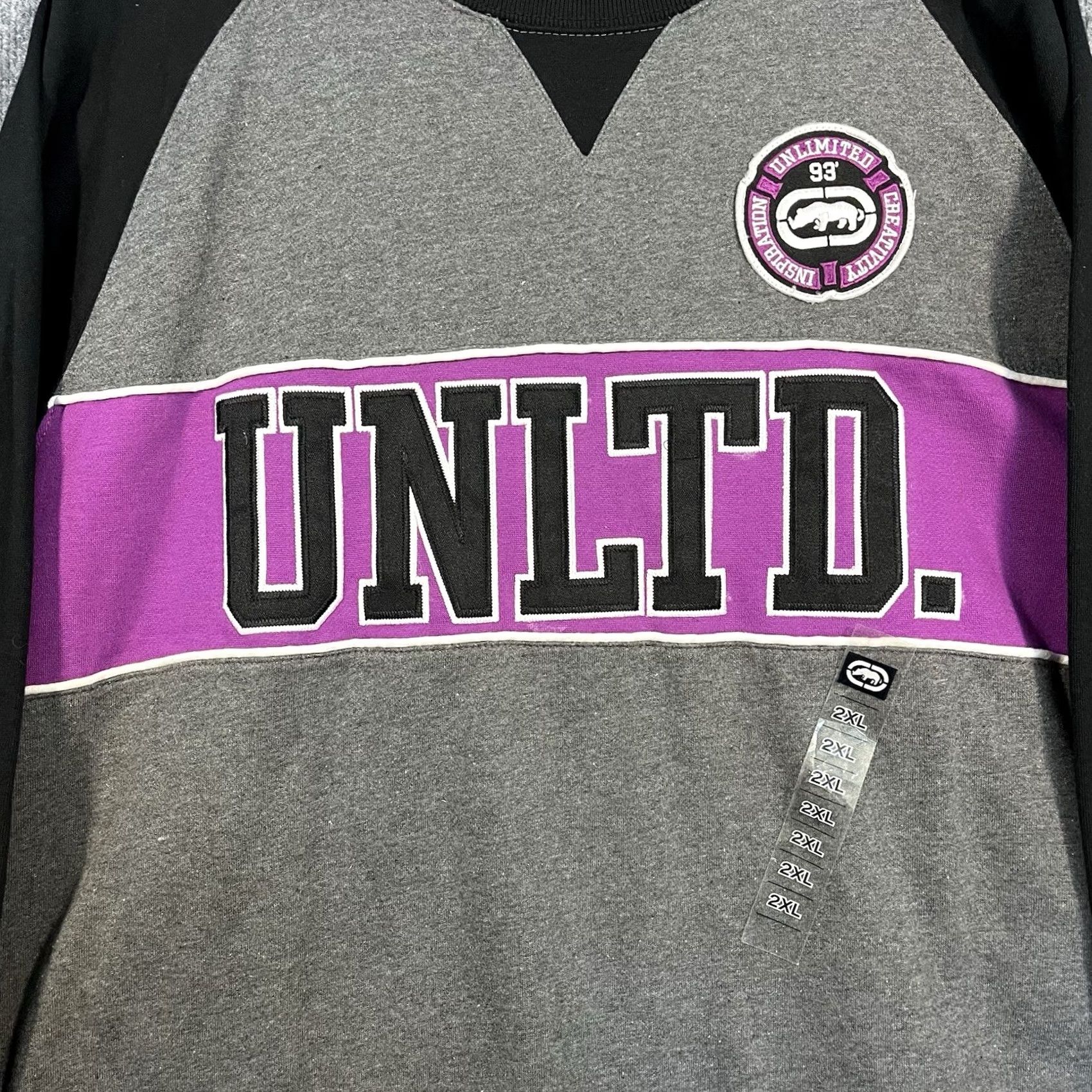 Vintage VINTAGE Ecko Unltd Mens Sweater 2XL Gray Rhino Logo Hip Hop Streetwear Y2K Size US XXL / EU 58 / 5 - 2 Thumbnail