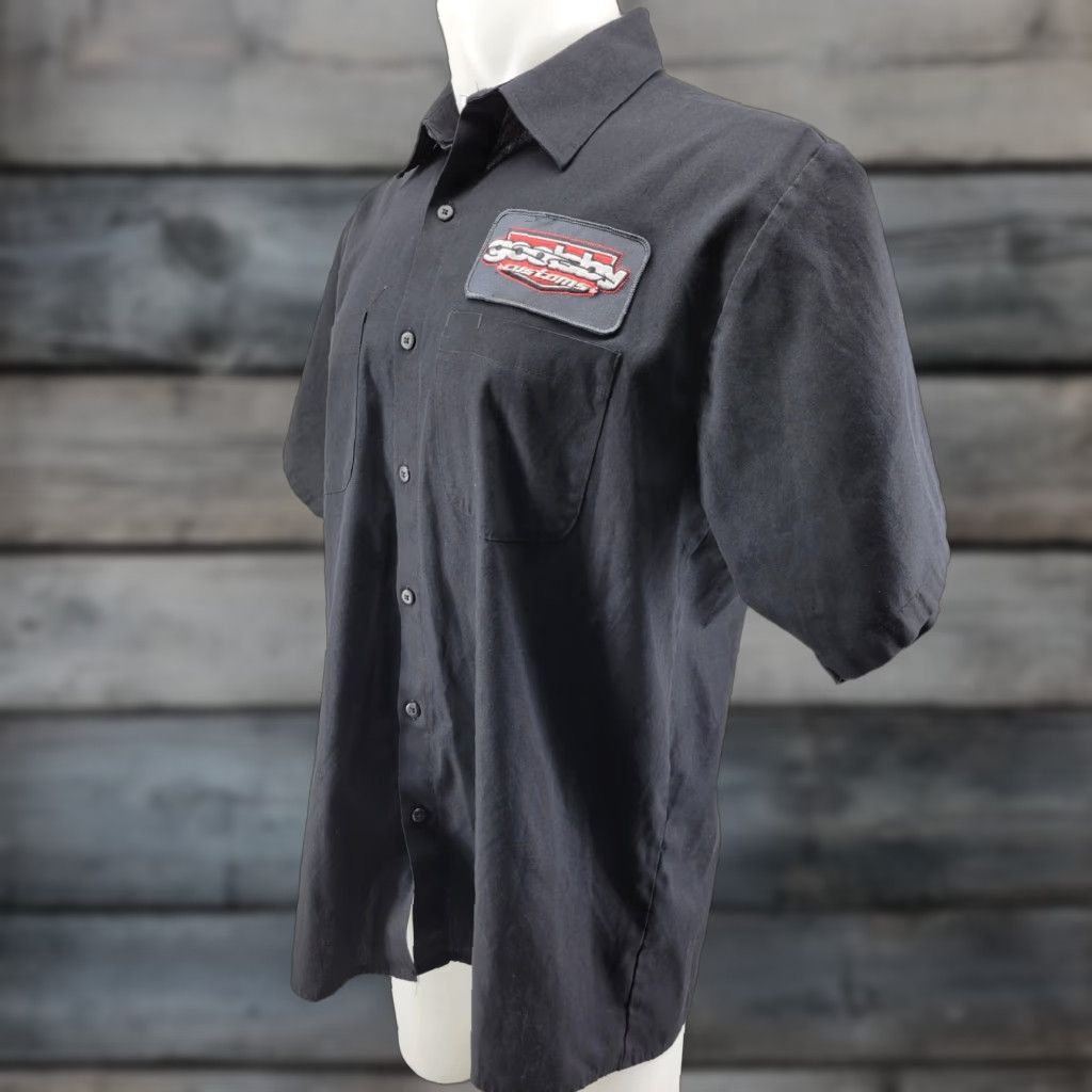 Vintage Goolsby Customs Work Shirt Mens Large Black Shirt Short Sleeve Mens L Black Goolsby Customs Work Shirt Size US L / EU 52-54 / 3 - 1 Thumbnail