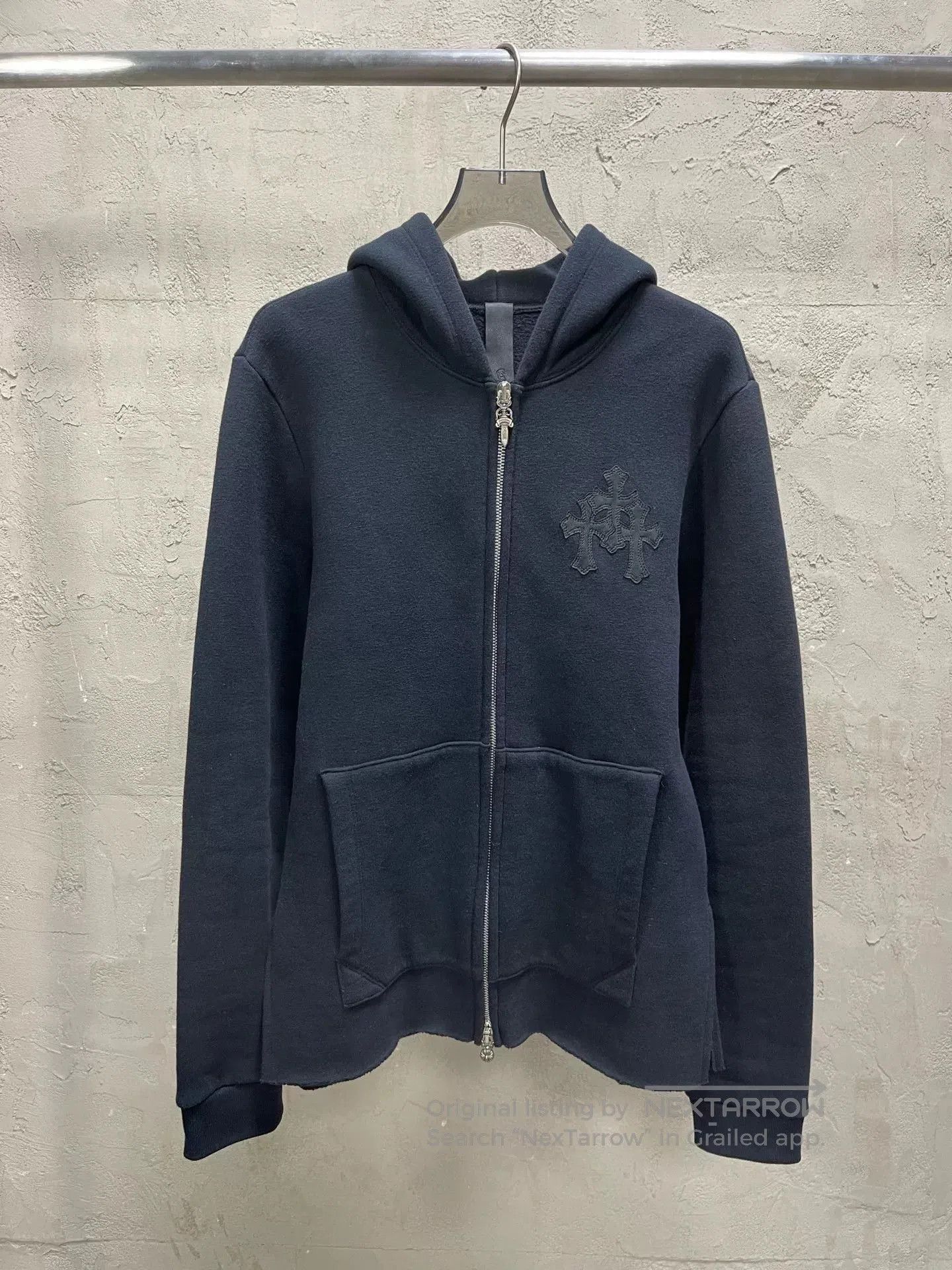 Chrome Hearts Chrome Hearts Black Zip Hoodie w/ Cross. Size US XS / EU 42 / 0 - 1 Thumbnail