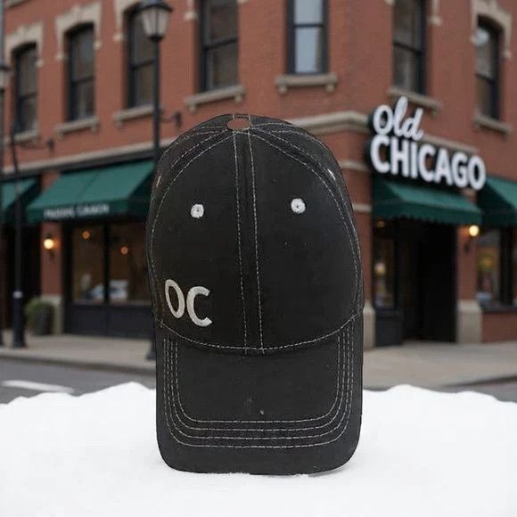 Other Old Chicago Hat – Black Adjustable Baseball Cap Size ONE SIZE - 3 Thumbnail