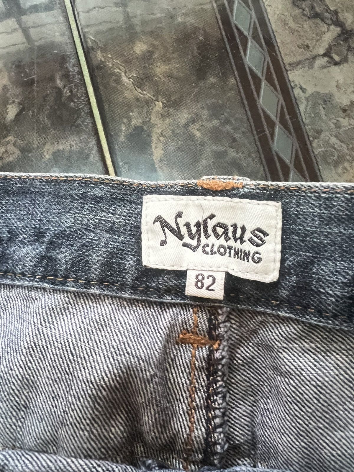 Japanese Brand × Vintage DOUBLE WAIST‼️NYLAUS DISTRESSED DENIM PANT Size US 30 / EU 46 - 8 Thumbnail