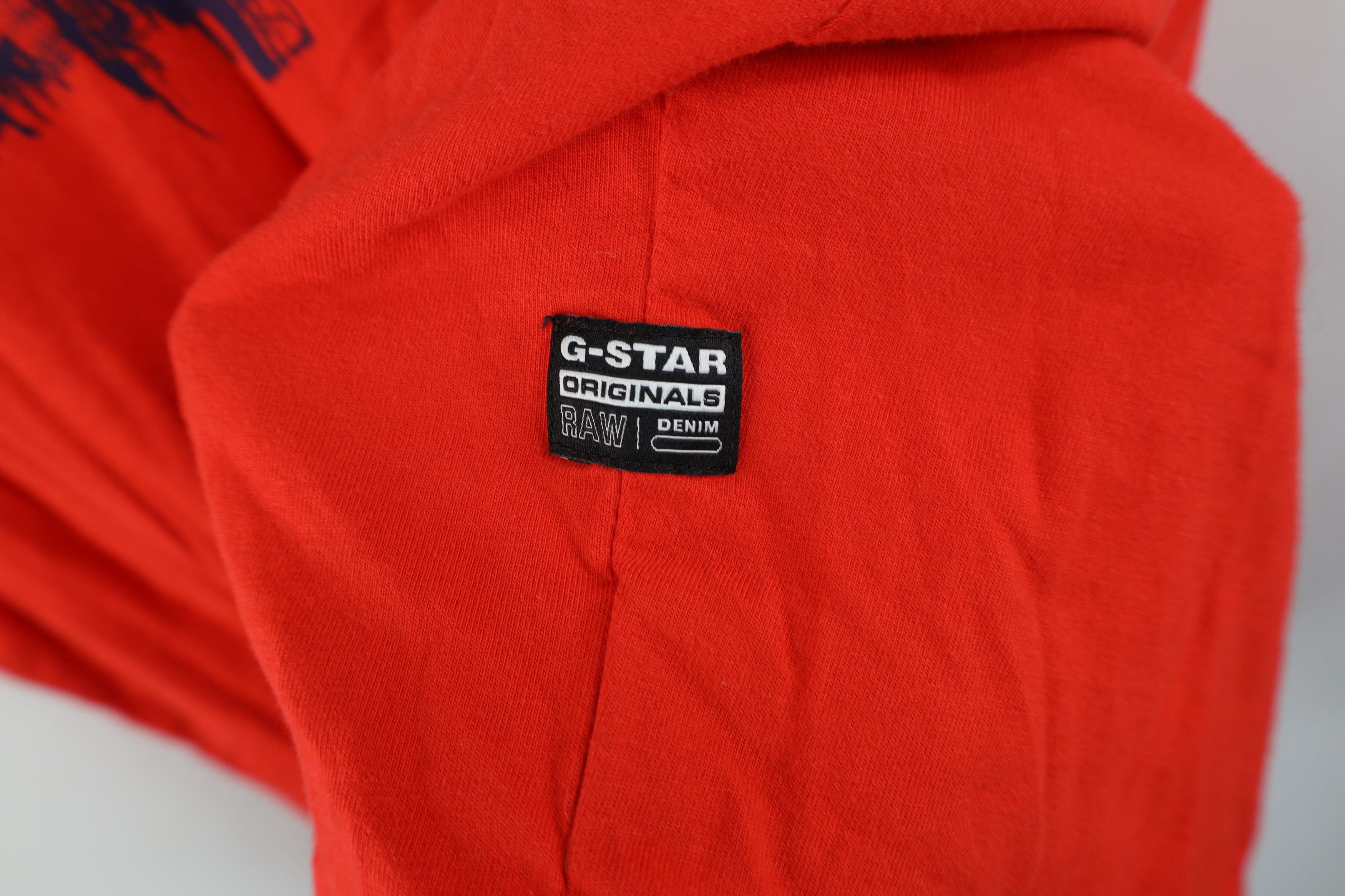 G-Star × Vintage G-Star Raw Denim Spell Out City Skyline Short Sleeve T-Shirt Size US L / EU 52-54 / 3 - 8 Thumbnail