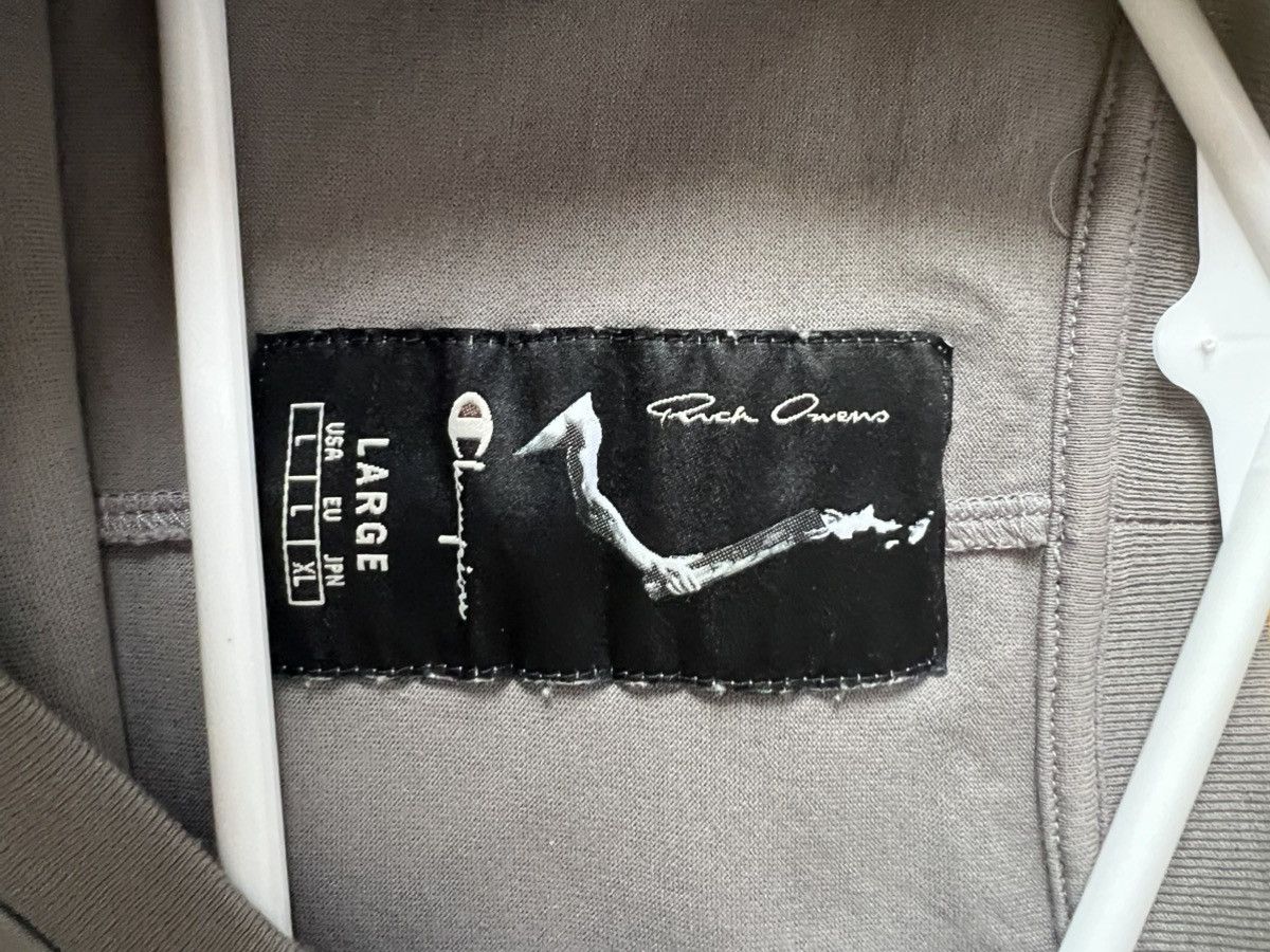Rick Owens Rick Owens Grey Champion Edition Toga T-Shirt Size US L / EU 52-54 / 3 - 4 Thumbnail