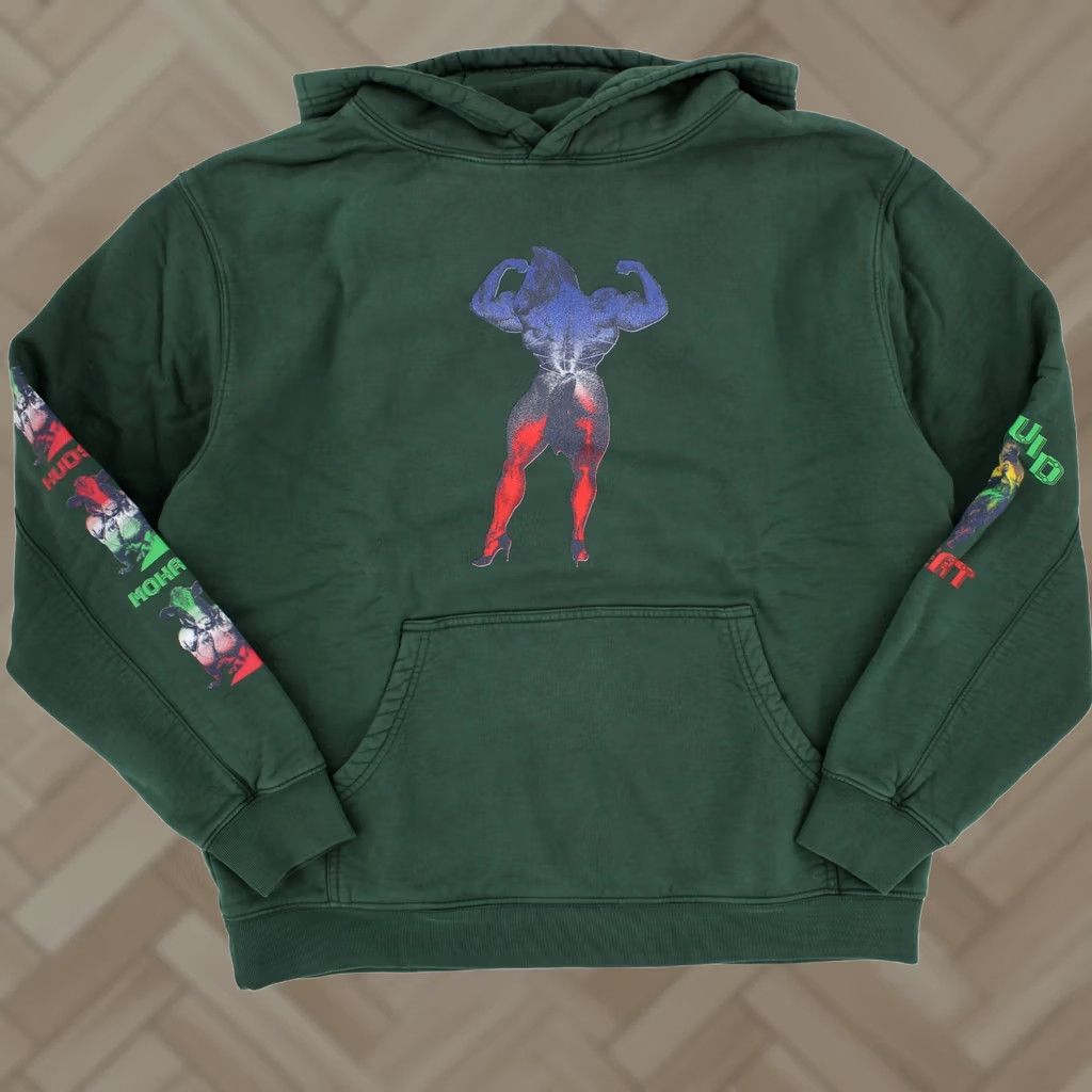 Brain Dead Brain Dead Pullover Hoodie Hudson Mohawke Graphic Design Fleece Green M Unisex Adults Hoodie 귤 Size US M / EU 48-50 / 2 - 1 Thumbnail