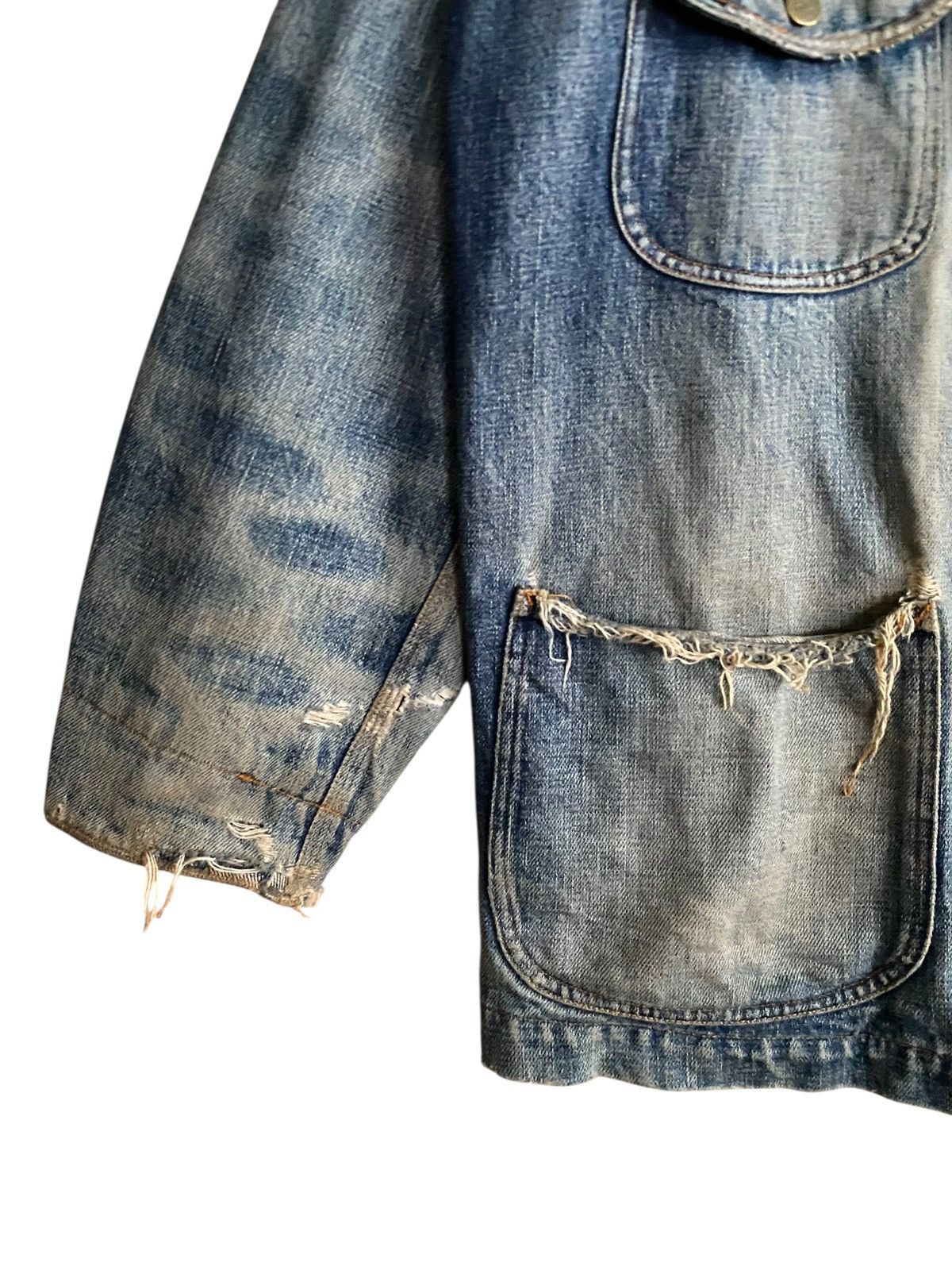PPFM Rare Vintage Japanese Brand PPFM Denim Chore Jacket 1990s Size US M / EU 48-50 / 2 - 5 Thumbnail