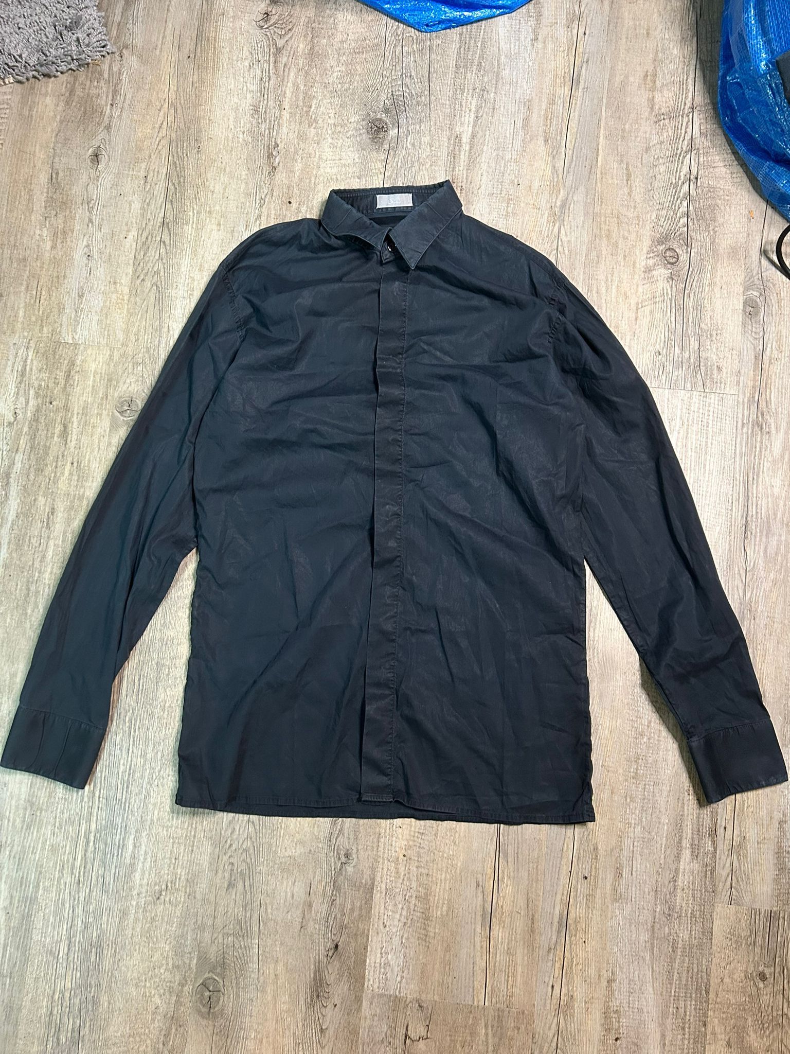 Dior SS08 KVH Dior Homme Button-Up Shirt – Black Size US M / EU 48-50 / 2 - 1 Thumbnail