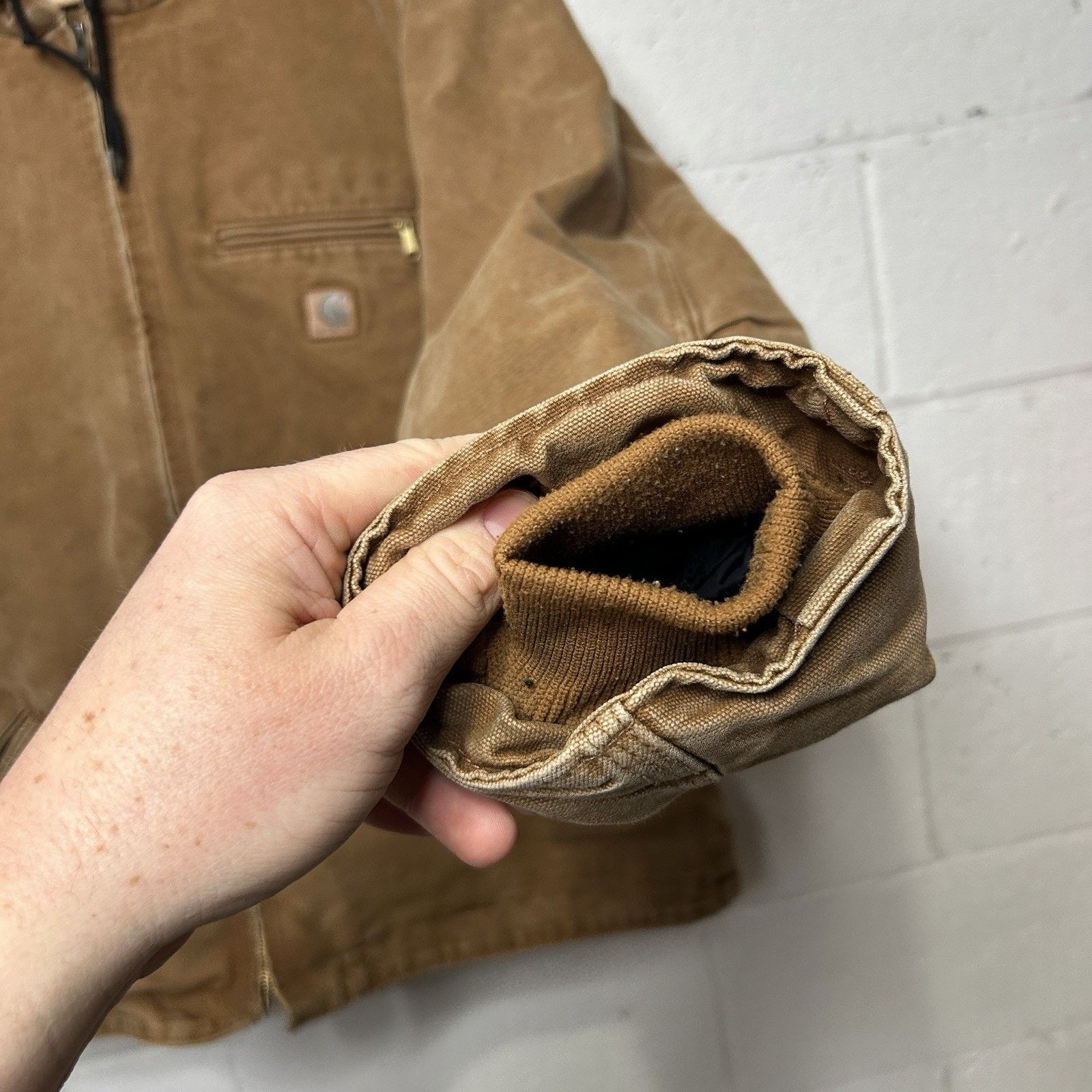 Carhartt Carhartt Sherpa-Lined Hooded Detroit Jacket “Brown” J141 Size US XL / EU 56 / 4 - 4 Thumbnail
