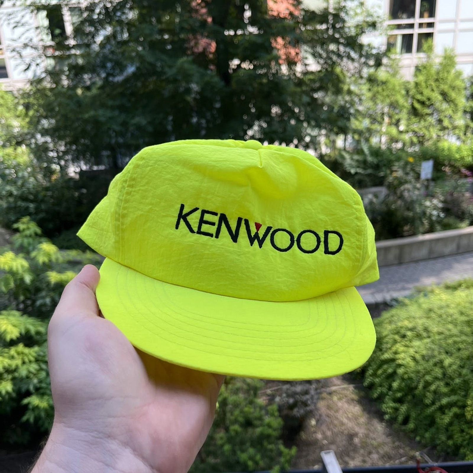Vintage Vintage 1990’s Kenwood Snapback Hat Yellow OSFA Size ONE SIZE - 1 Thumbnail