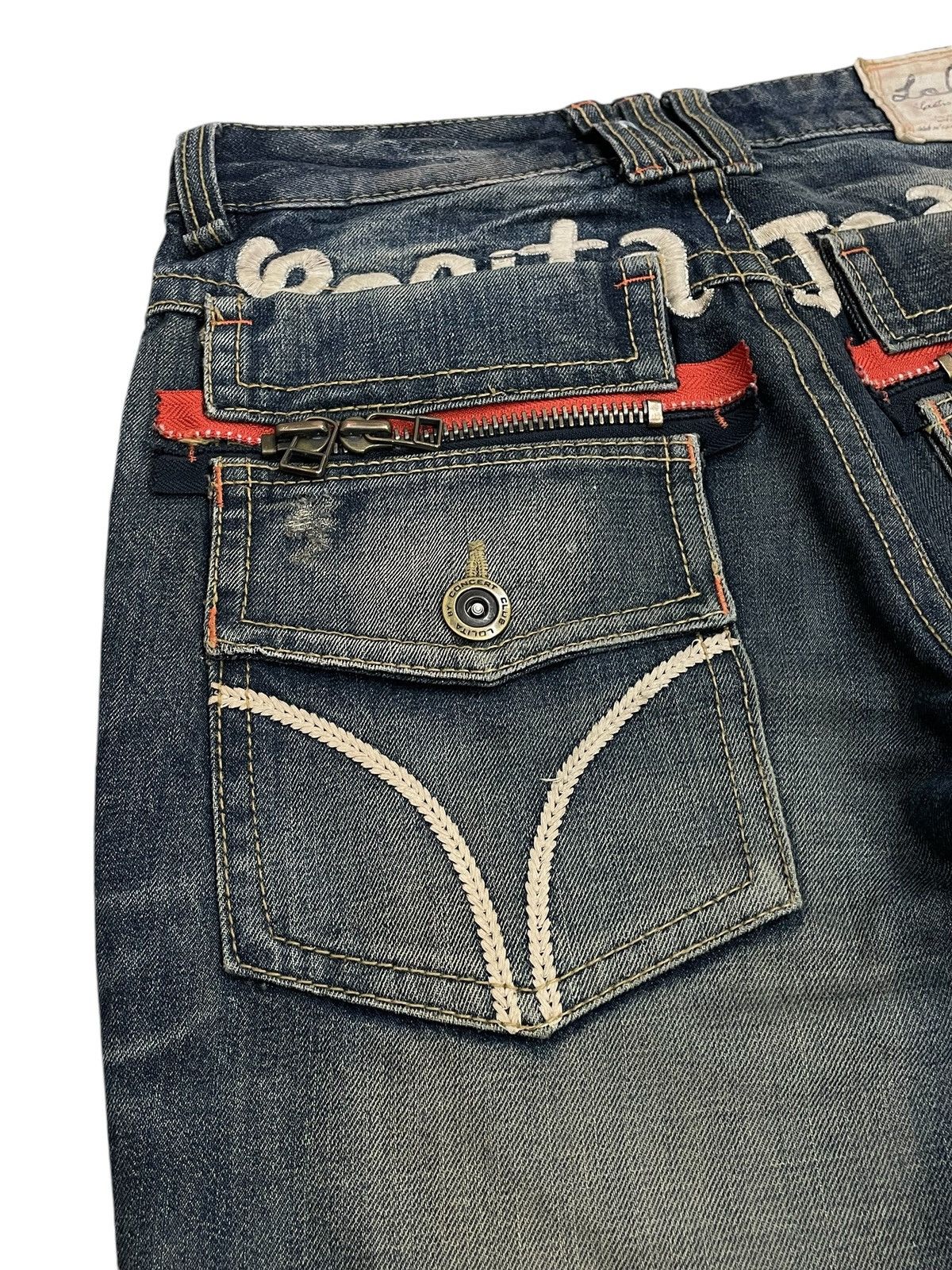 If Six Was Nine Lolita Muddy Whisker Distressed Denim Pants Size US 30 / EU 46 - 18 Thumbnail