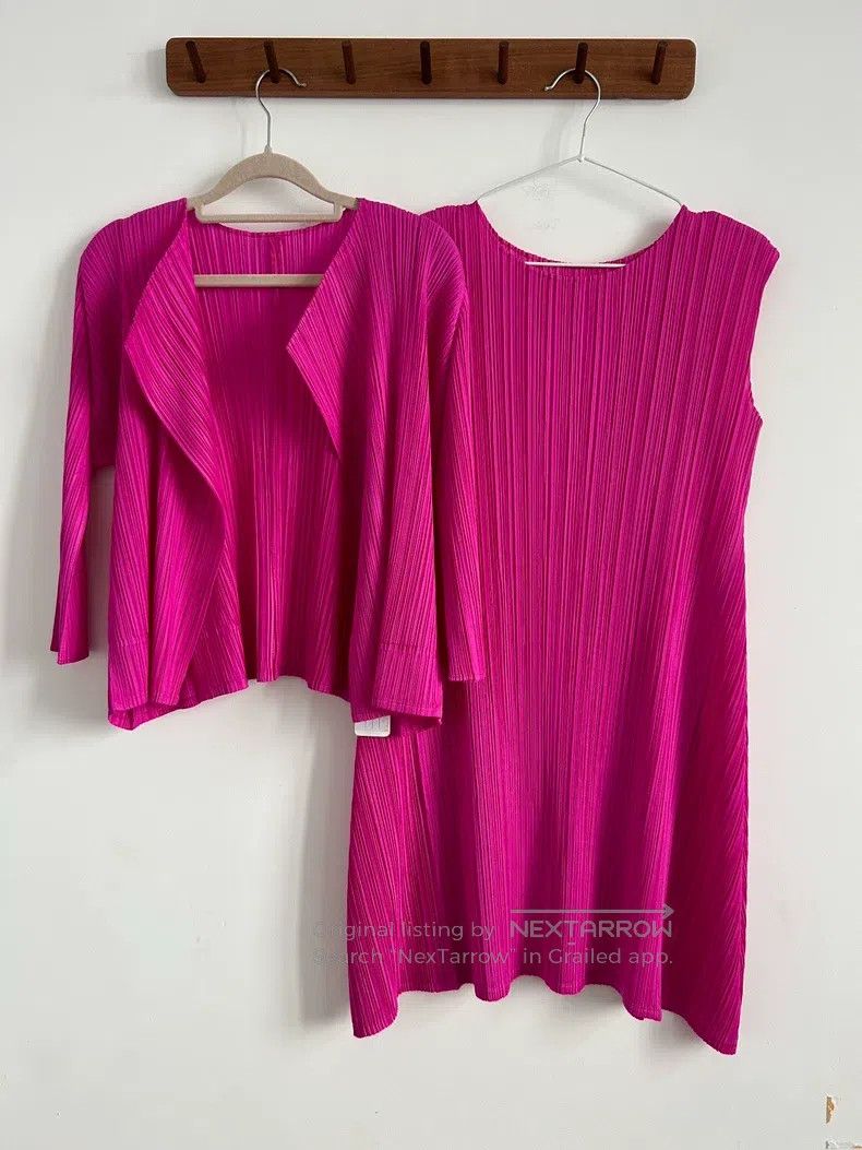 Issey Miyake Issey Miyake Pink Coat Size L / US 10 / IT 46 - 1 Thumbnail
