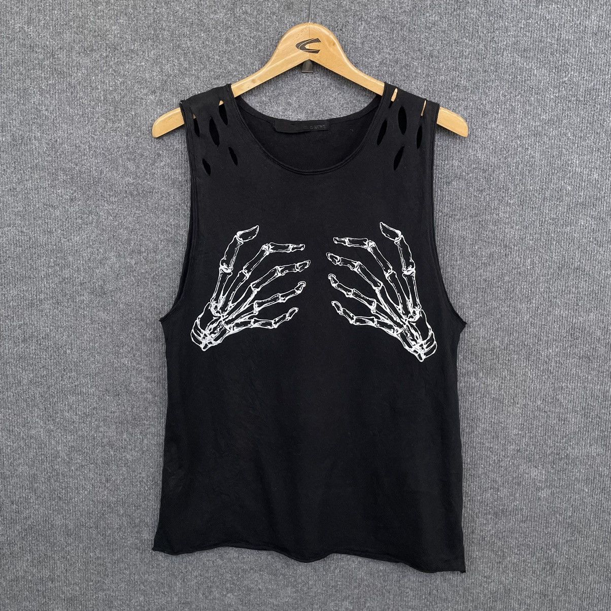 If Six Was Nine × Japanese Brand × Seditionaries Glad News Skeleton Hand Seditionaries Punk Gothic Sleeveless Size US S / EU 44-46 / 1 - 5 Thumbnail