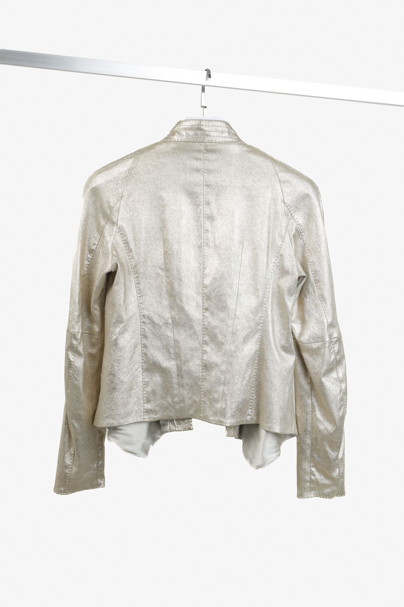 Donna Karan Donna Karan Vintage Golden Lambskin Suede Jacket Size M / US 6-8 / IT 42-44 - 2 Thumbnail