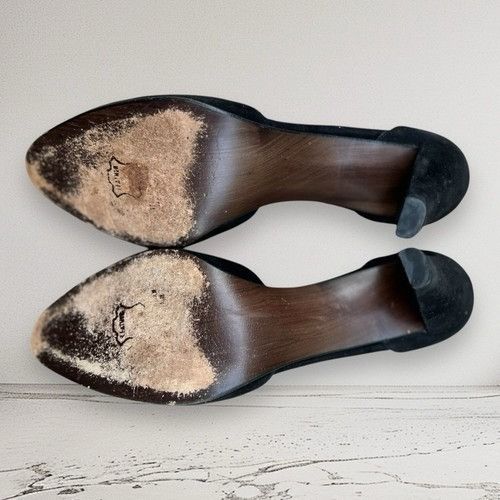 Stuart Weitzman Vintage stuart weitzman Black Tie Satin Heels Shoes Size 8.5 Size US 8.5 / IT 38.5 - 10 Thumbnail
