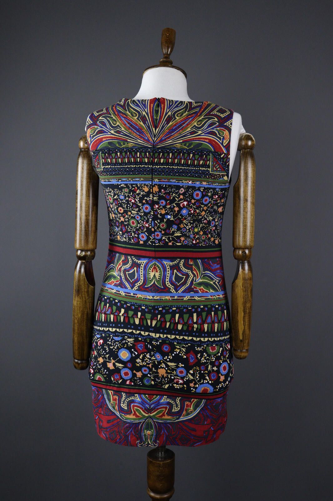 Desigual Desigual Colorful Floral Abstract Cocktail Sheath Dress 36 Size M / US 6-8 / IT 42-44 - 6 Thumbnail