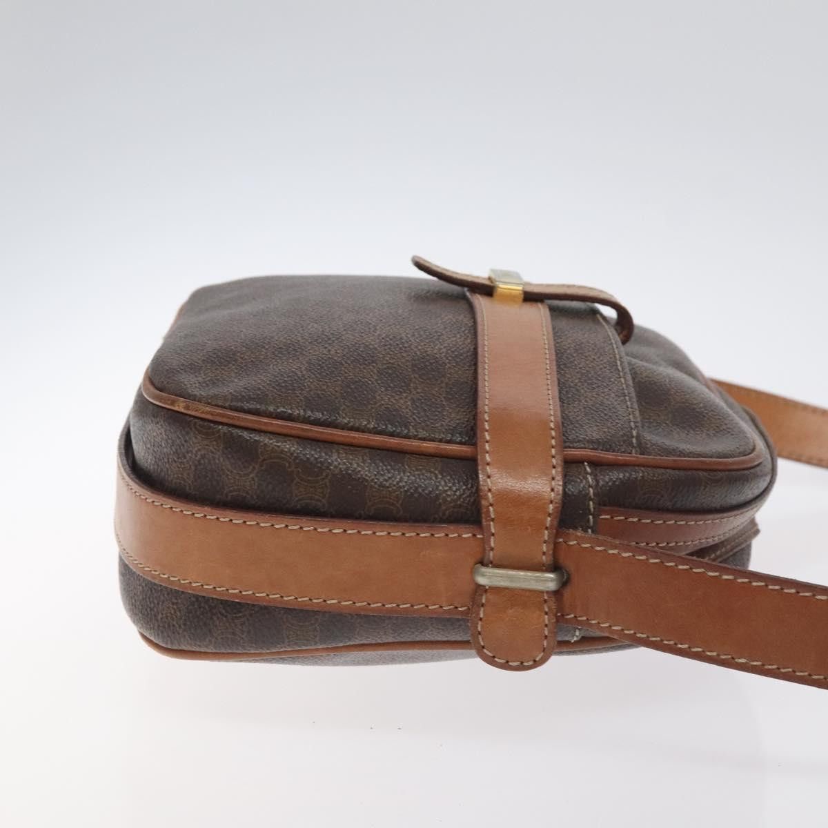 Celine CELINE Macadam Canvas Shoulder Bag Pvc Leather Brown Gold Size ONE SIZE - 4 Thumbnail