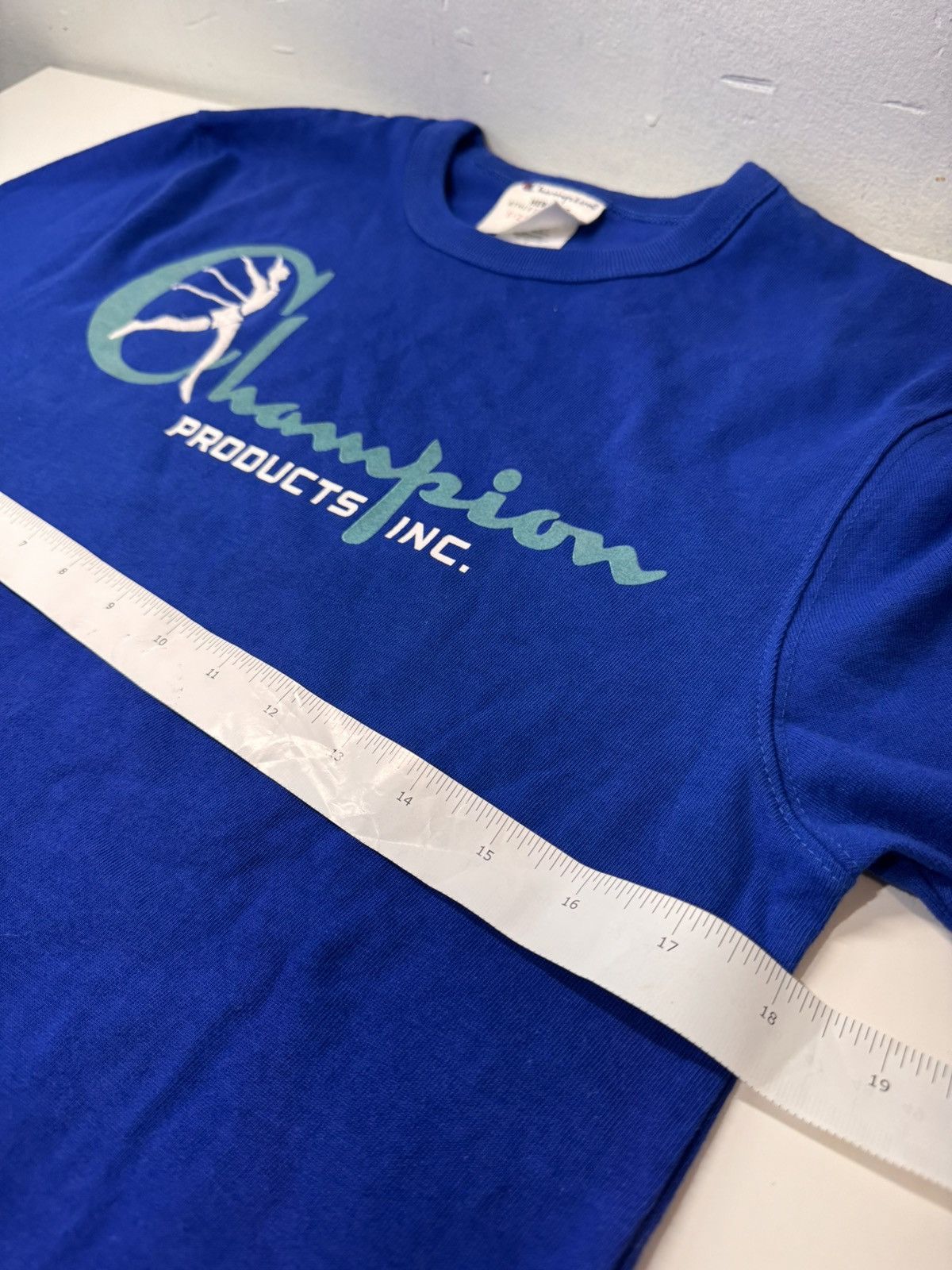 Champion Vintage Champion Logo Blue Running Man Retro Heritage Tee Size US S / EU 44-46 / 1 - 5 Thumbnail