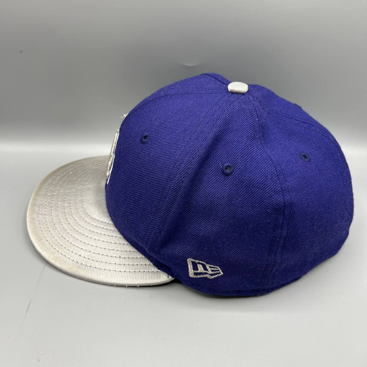 New Era Los Angeles LA Dodgers Hat Men 7 5/8 Blue MLB Fitted Cap Size ONE SIZE - 4 Thumbnail