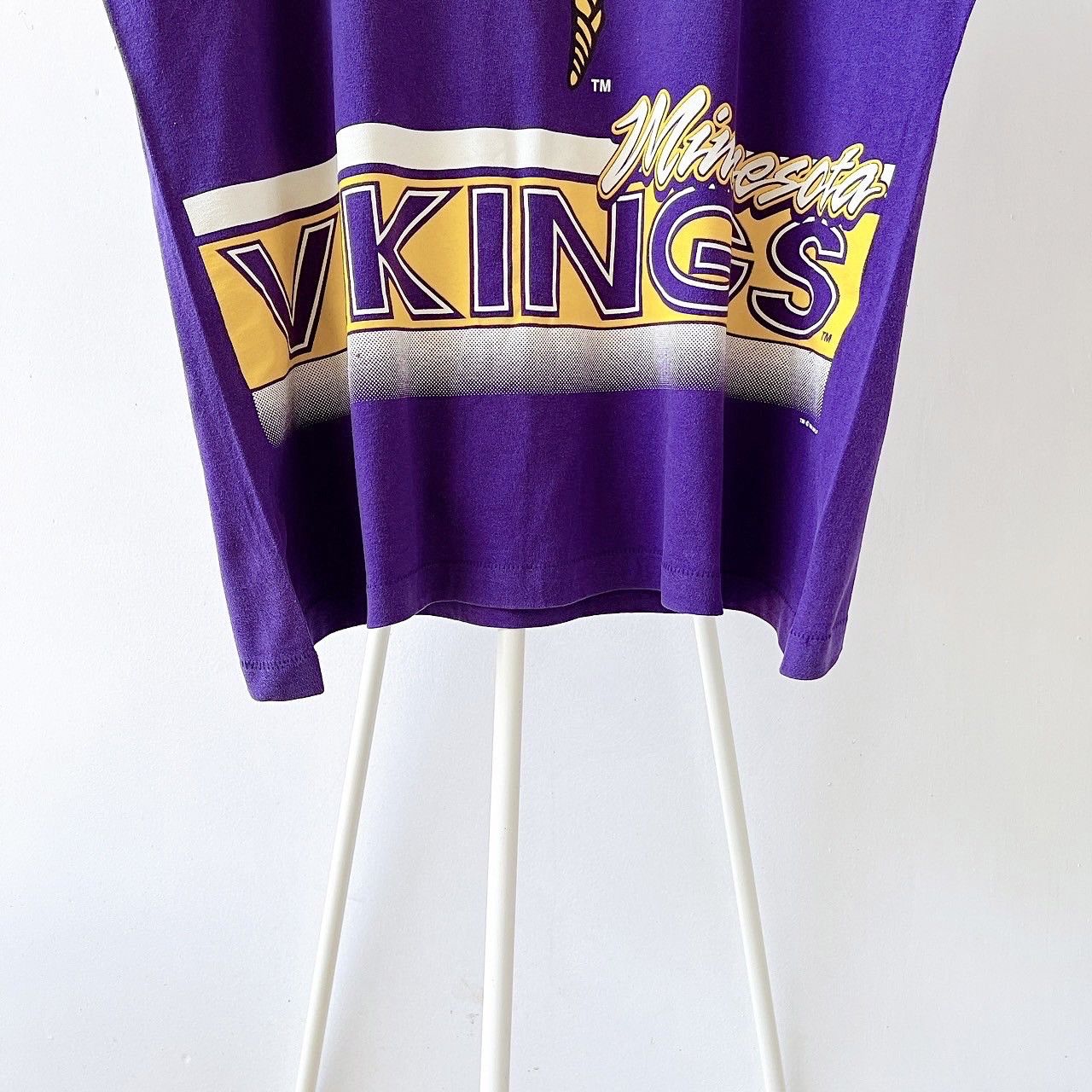 Salem Sportswear × Vintage 90s Minnesota Vikings NFL t-shirt/ XL Size US XL / EU 56 / 4 - 4 Thumbnail