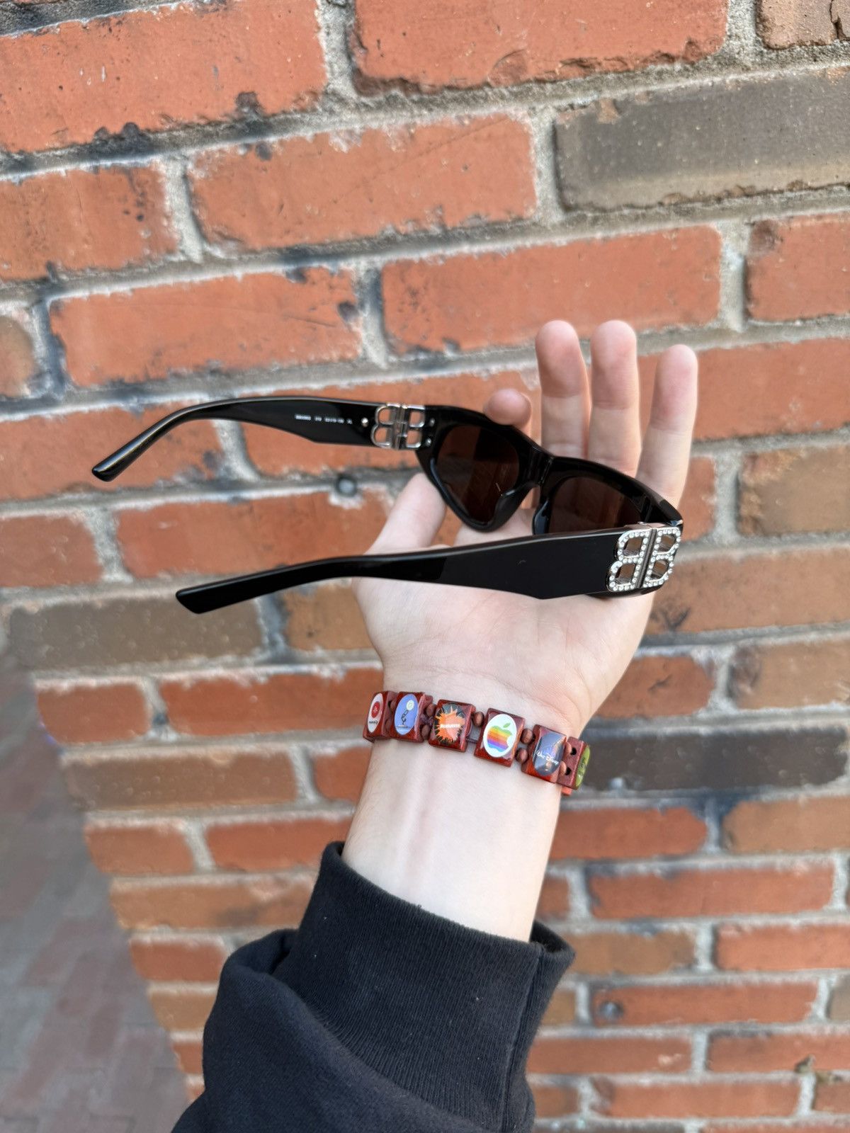 Balenciaga Balenciaga Double B Sunglasses Size ONE SIZE - 7 Thumbnail