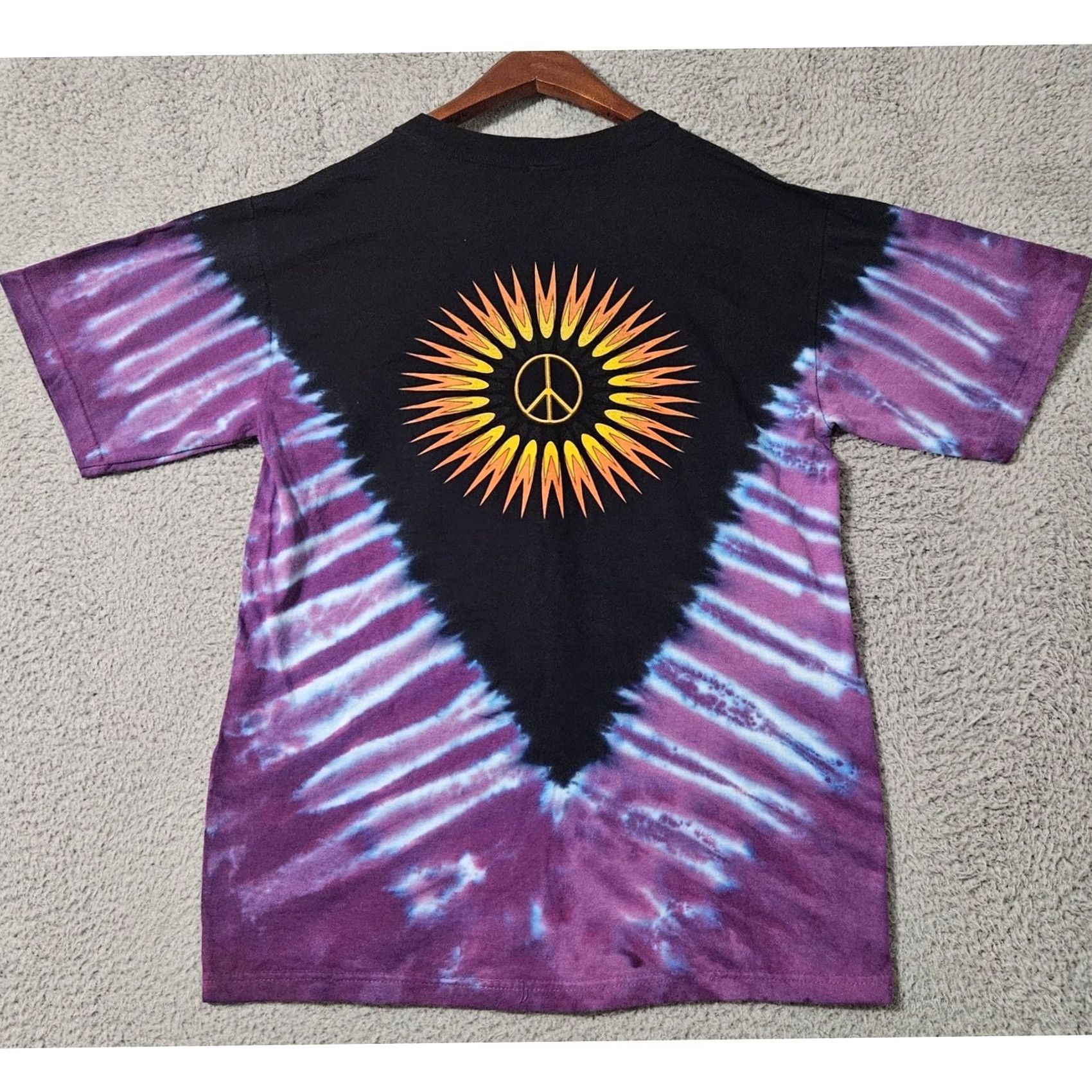 Vintage VINTAGE Janis Joplin Sundog Tie Dye Kozmic Blues Y2K 2000 T Shirt Small Purple Mens Size US S / EU 44-46 / 1 - 2 Thumbnail