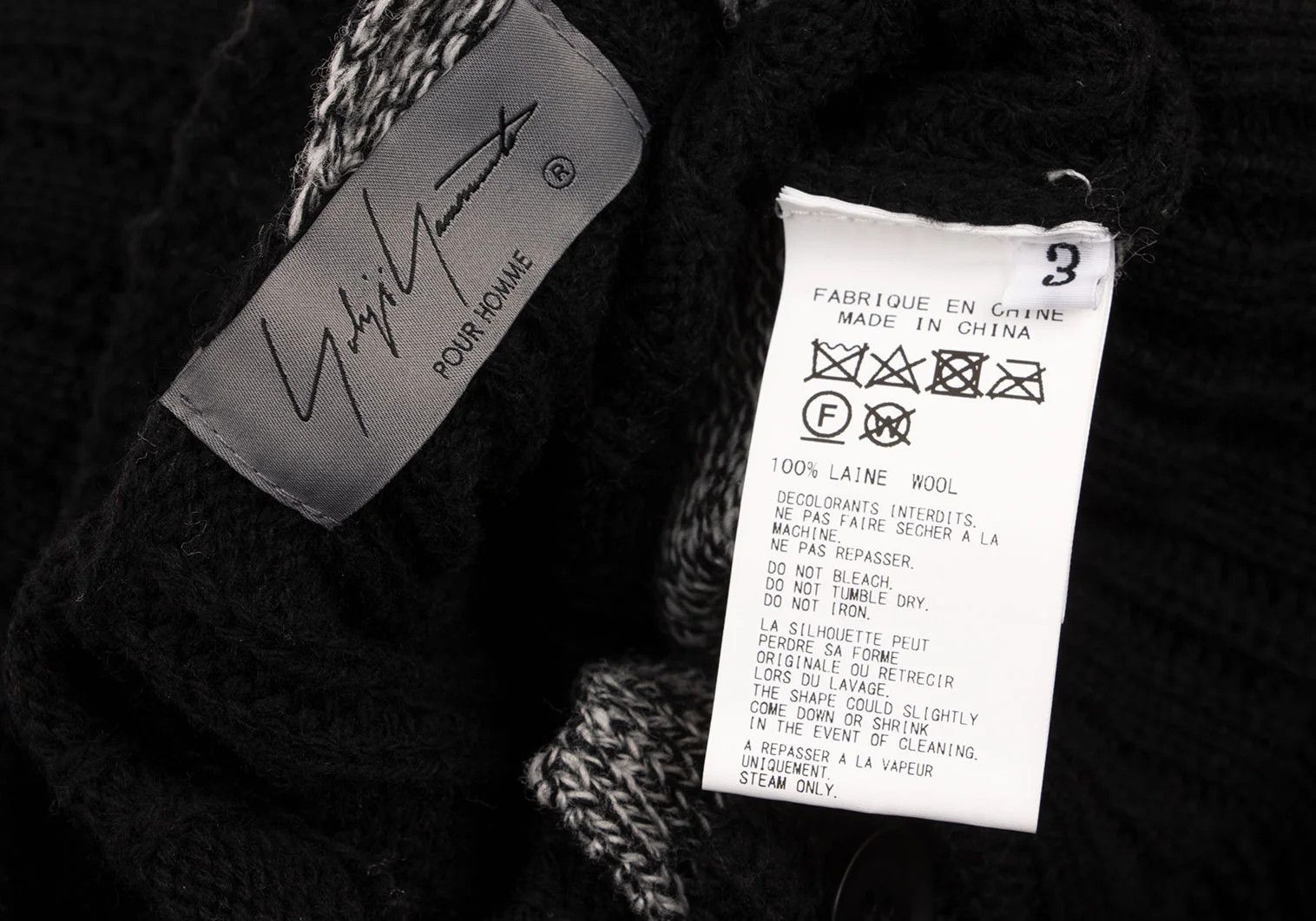 Yohji Yamamoto Yohji Yamamoto Half Layered Wool Knit Jacket Size US M / EU 48-50 / 2 - 14 Thumbnail