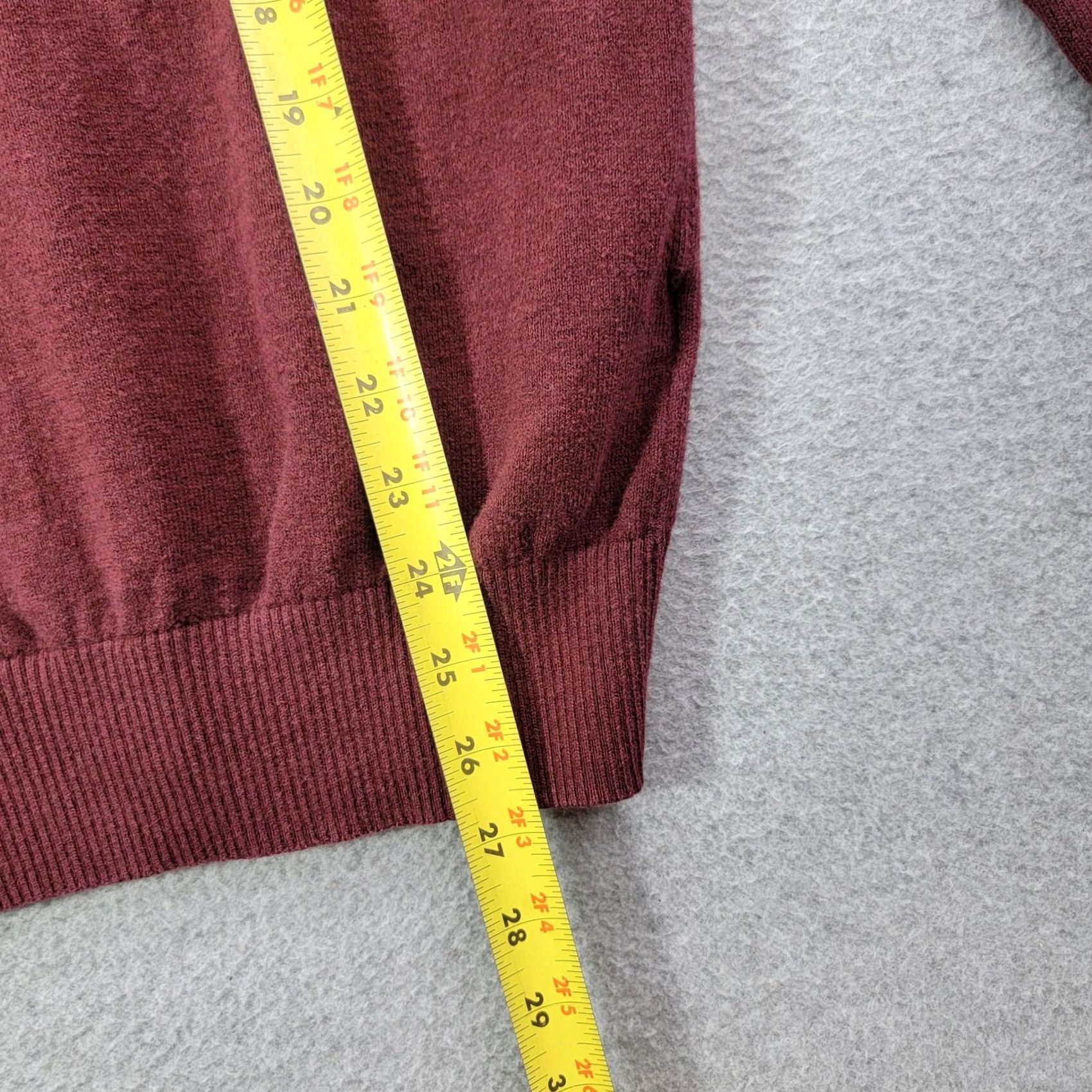 Eddie Bauer Eddie Bauer Sweater Mens S Red V-Neck Merino Knit Pullover Size US S / EU 44-46 / 1 - 5 Thumbnail