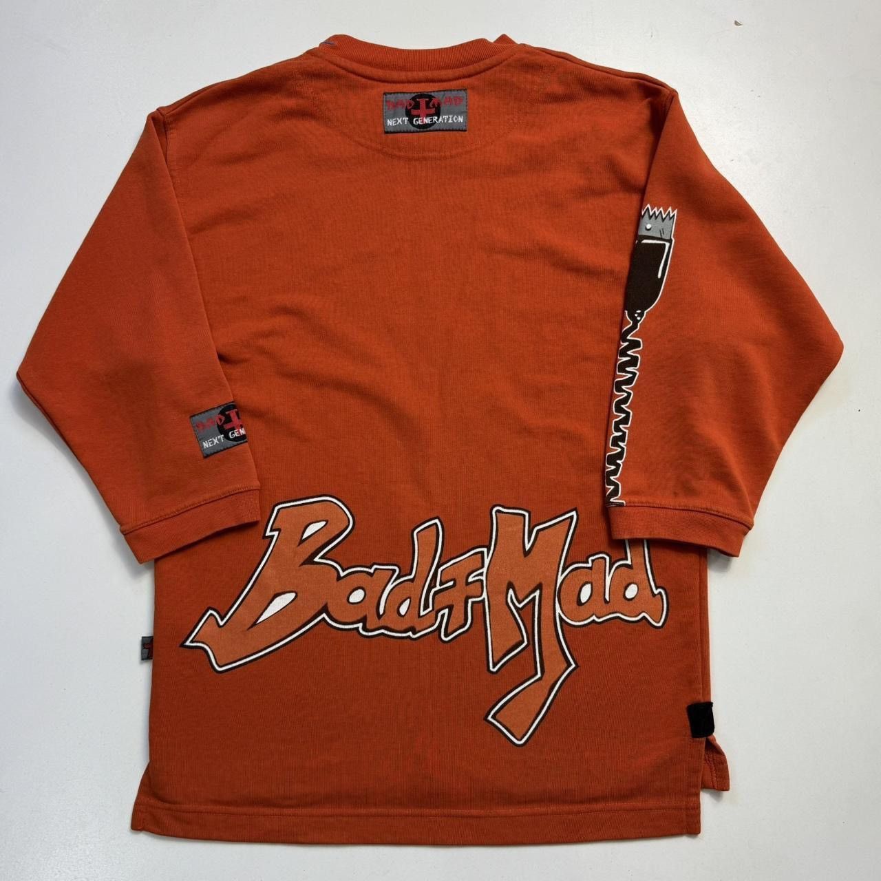 Vintage Bad + Mad Vintage Long Sleeve T-shirt Men's Size SOrange Size US S / EU 44-46 / 1 - 8 Thumbnail