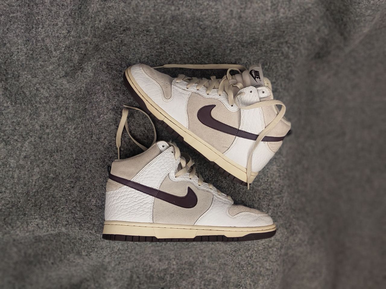Nike Nike Dunk High Light Orewood Brown Women's Leather Sneakers Size US 8.5 / IT 38.5 - 2 Thumbnail