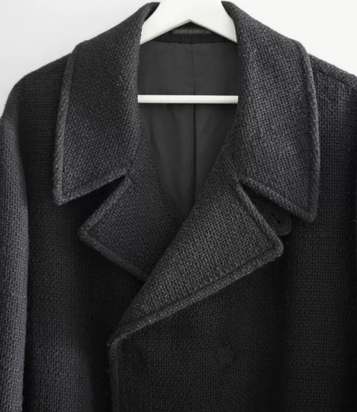 Yohji Yamamoto Yohji Yamamoto 12aw Coarse Knitted Belt Coat Size US M / EU 48-50 / 2 - 3 Thumbnail