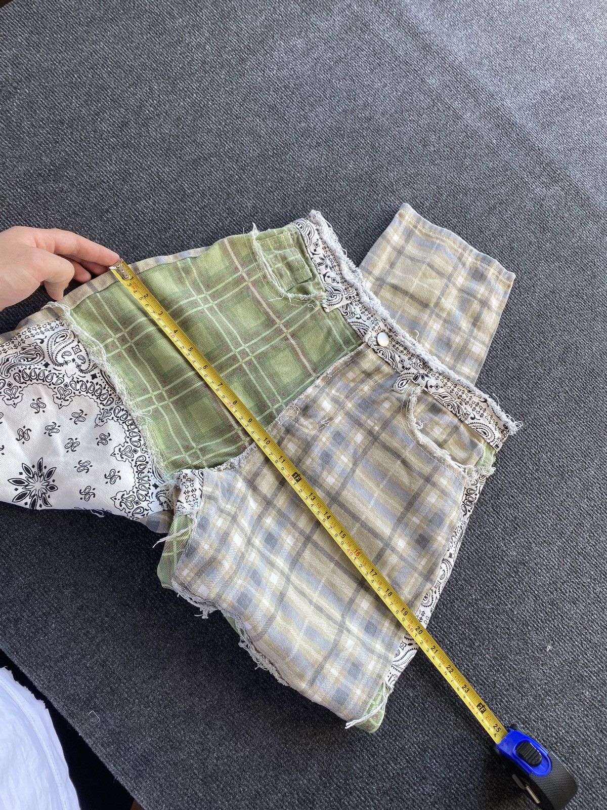 Other 🔥Opium Punk Patchwork Bandana 28 pants women straight Size 28" / US 6 / IT 42 - 5 Thumbnail