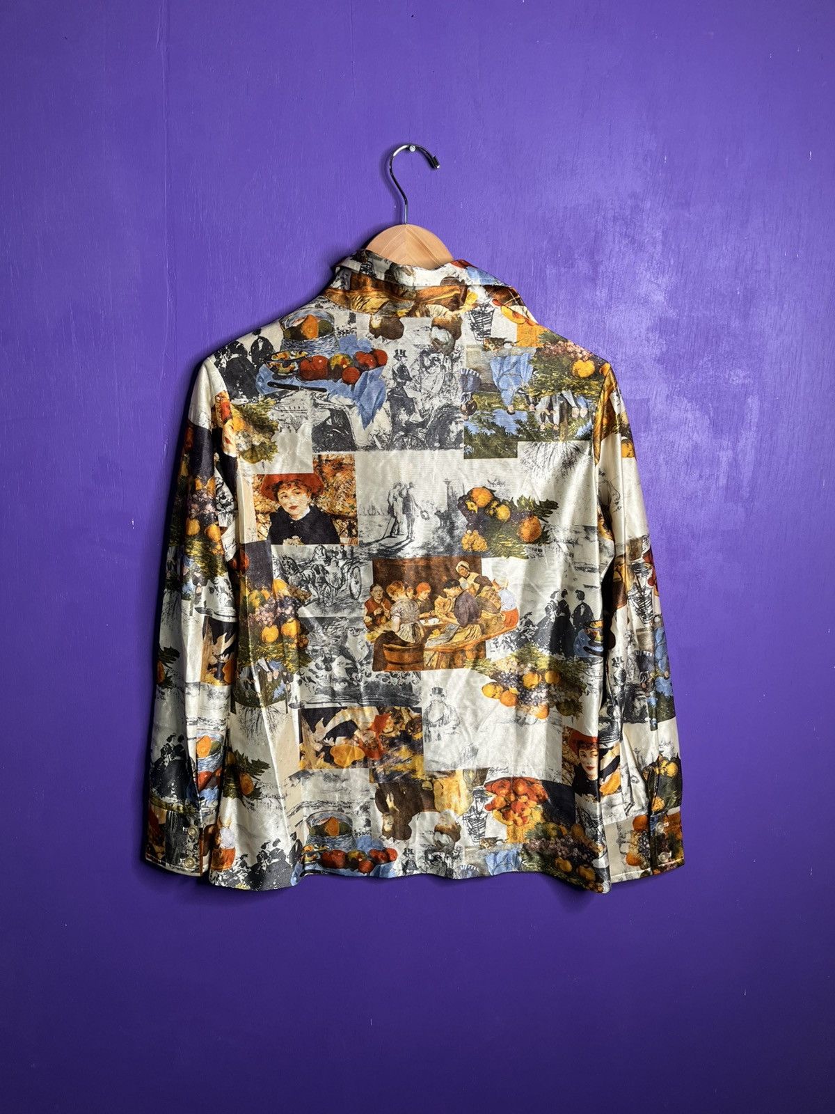 Vintage Vintage 70s Fruits floral silky button up Size US M / EU 48-50 / 2 - 2 Thumbnail