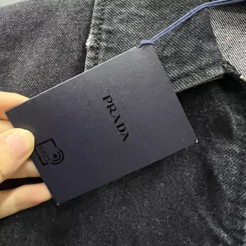 Prada Prada Size 36 Triangle logo denim shirt size 36 2502-Nexta Size US XXS / EU 40 - 5 Thumbnail