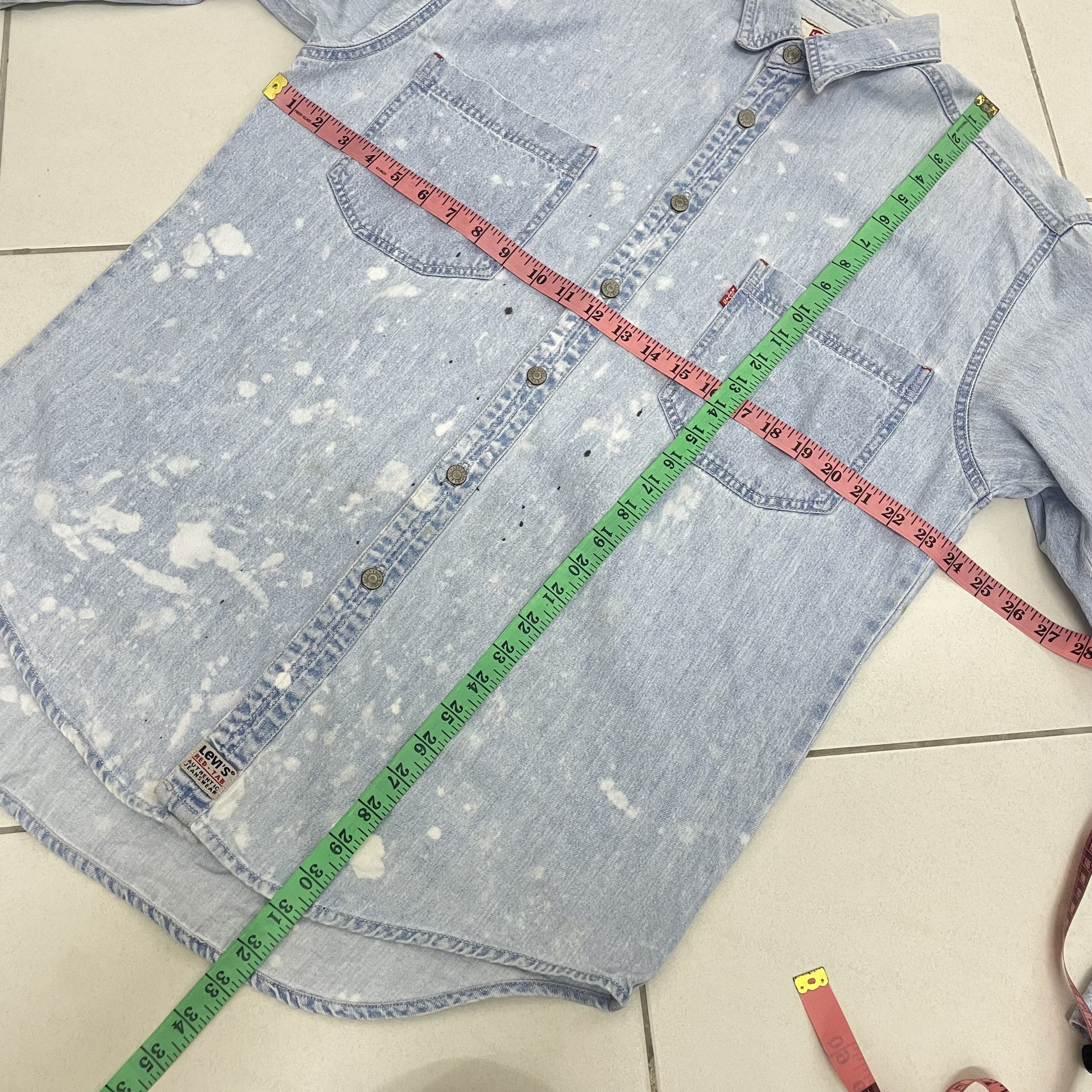 LVC × Levi's × Levi's Vintage Clothing LEVIS WORK SHIRT OVERSIZE DISTRESS RED TAB Size US M / EU 48-50 / 2 - 7 Thumbnail