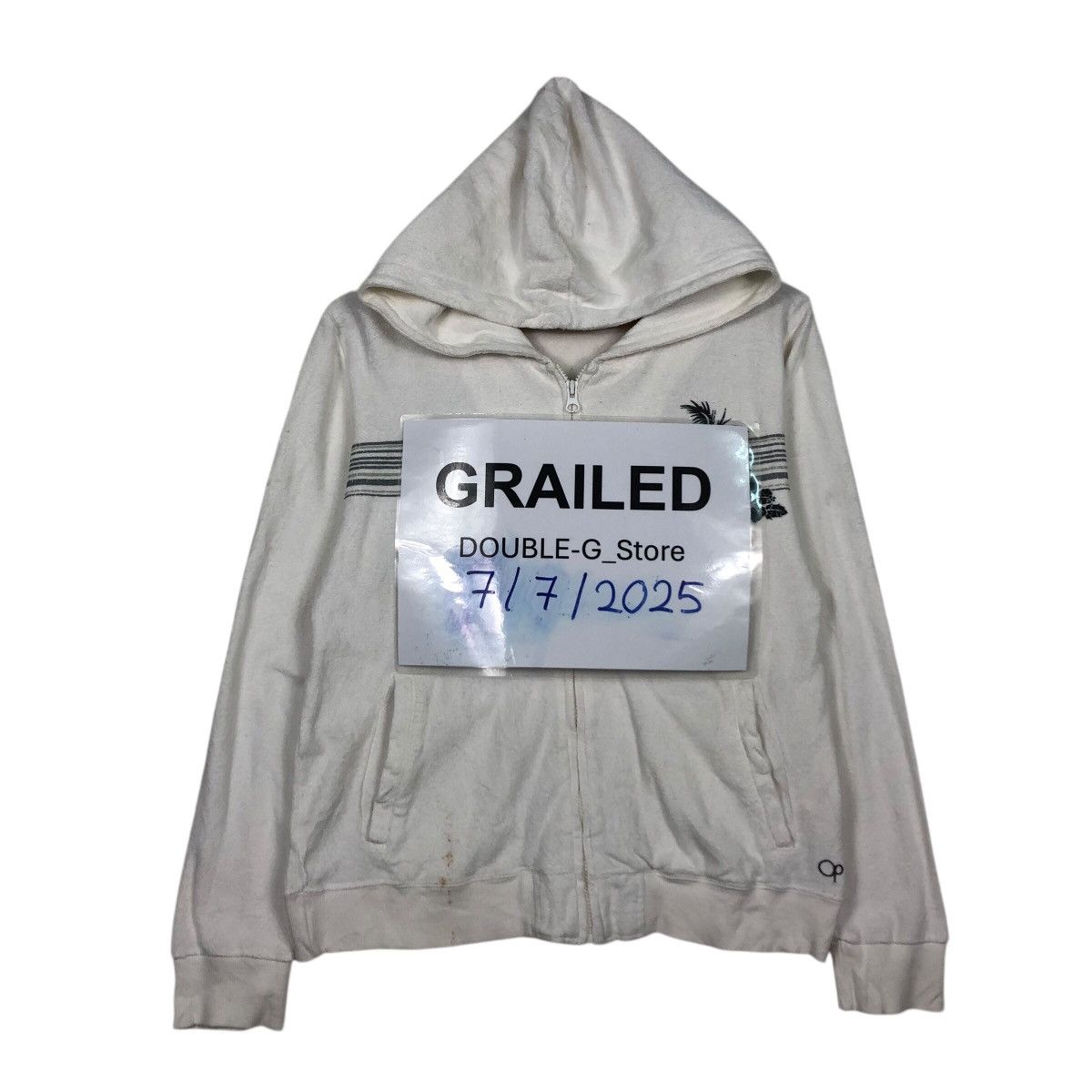 Japanese Brand 📌Vintage Zipper Hoodie Ocean Pacific Sunwear Big Logo Hawaii Size US M / EU 48-50 / 2 - 1 Thumbnail