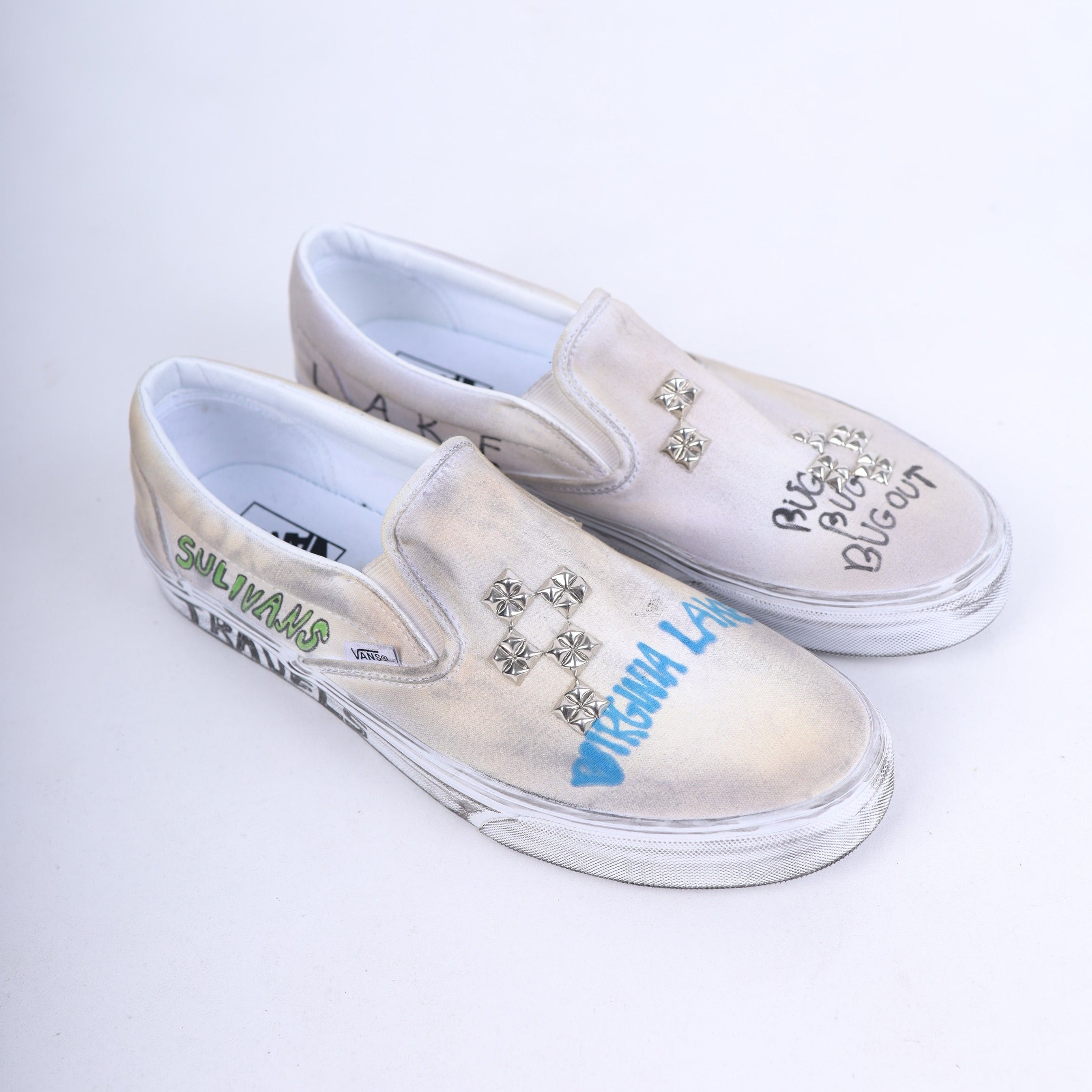 Paly Hollywood PALY 1/1 HAND DRAWN VANS SLIP ONS Size US 12 / EU 45 - 12 Thumbnail