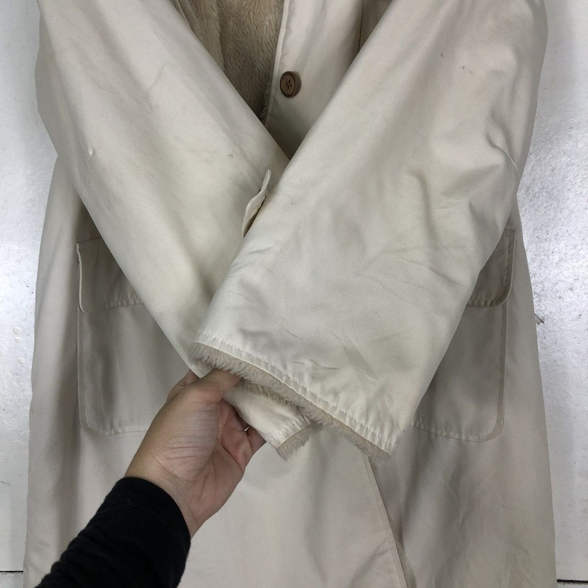 Japanese Brand 🔥VINTAGE CHORE LONG JACKET TOKYO FESYEN MINK FUR LINING Size US M / EU 48-50 / 2 - 16 Thumbnail