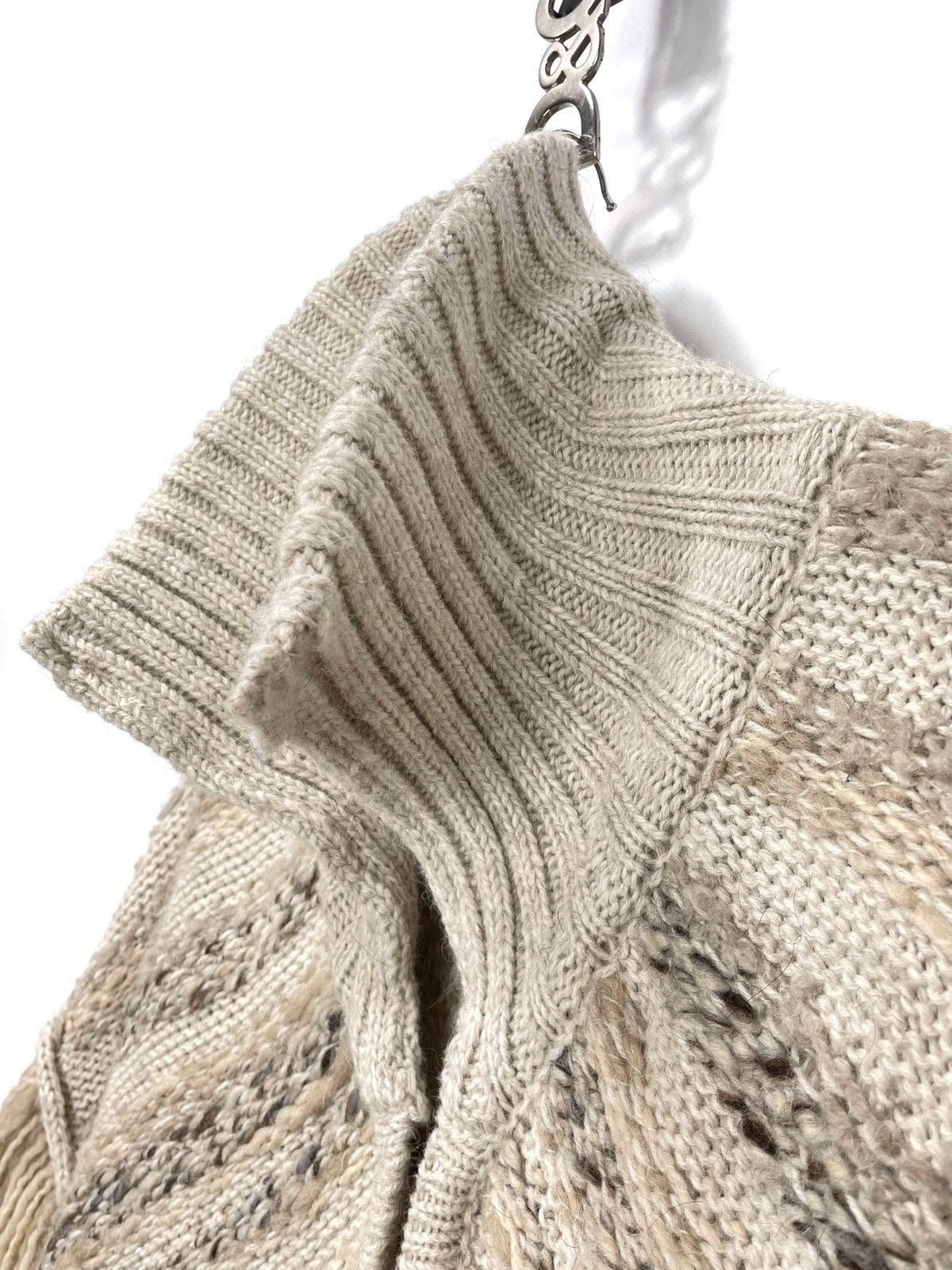 Just Cavalli Just Cavalli by Roberto Cavalli Fringe Chunky Knit Cardigan Size S / US 4 / IT 40 - 6 Thumbnail