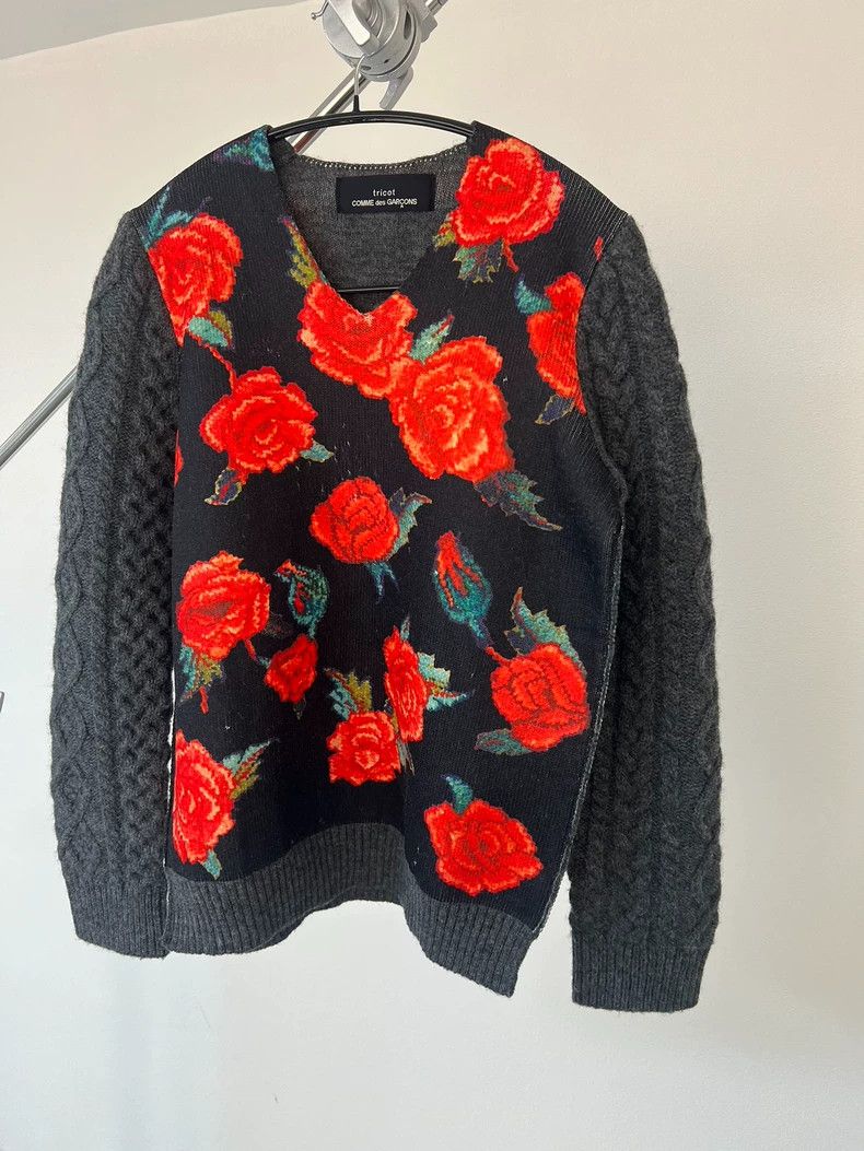 Comme des Garcons Comme Des Garcons Classic Floral Sweater Size S / US 4 / IT 40 - 4 Thumbnail