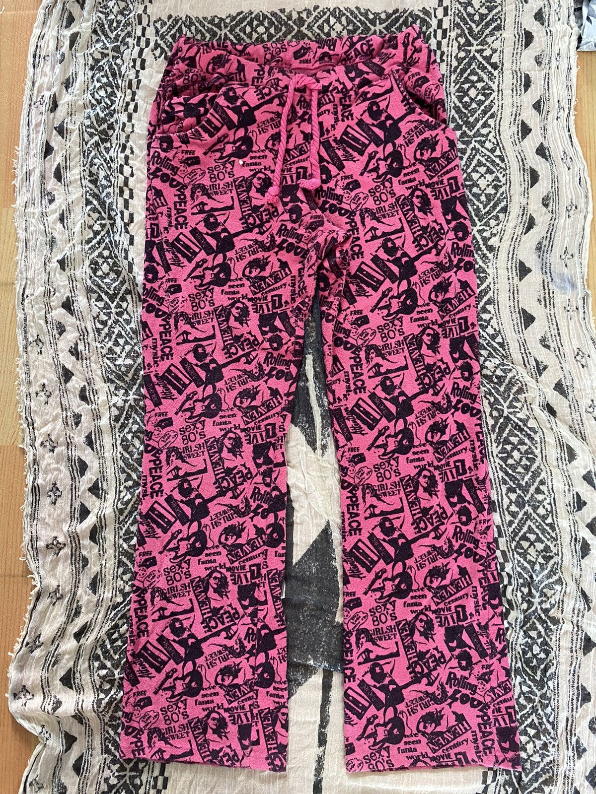 Beauty Beast × Hysteric Glamour × Japanese Brand Fleur & parfum flared all over print sweatpants Size US 28 / EU 44 - 1 Thumbnail