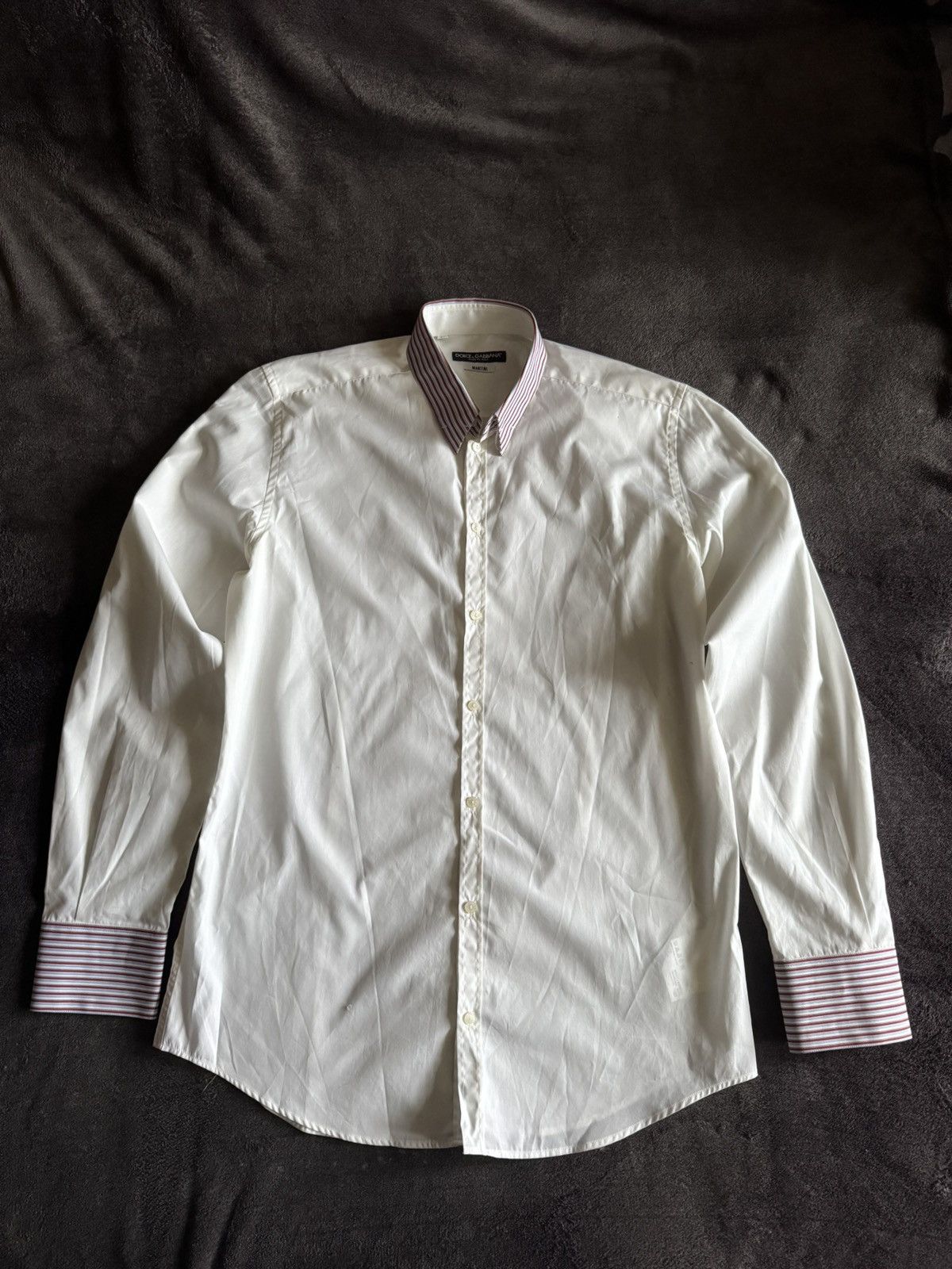 Dolce & Gabbana Dolce Gabbana luxury white martini shirt Size US M / EU 48-50 / 2 - 1 Thumbnail