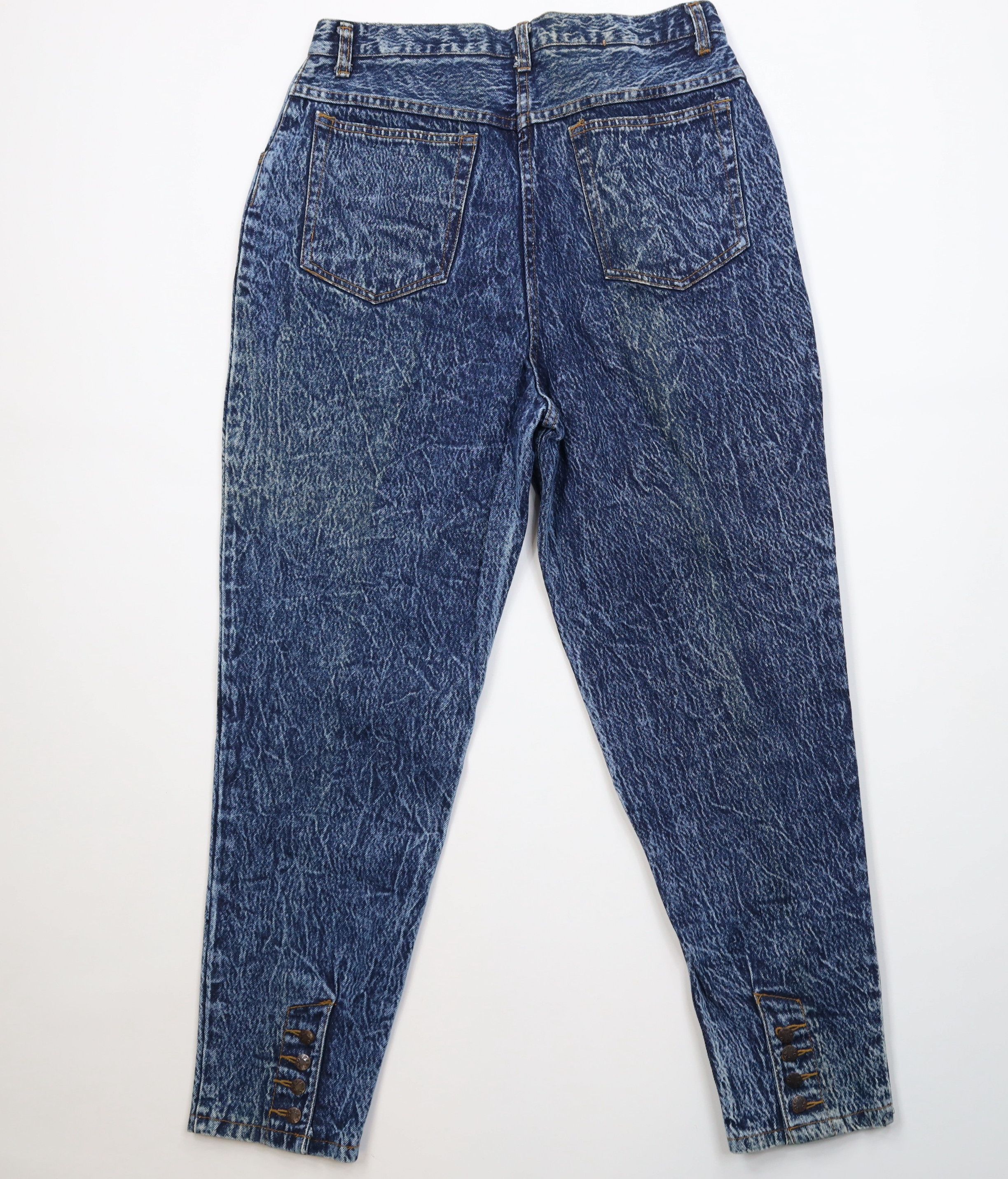 Vintage Vintage 90s Streetwear Acid Wash Tapered Leg Denim Jeans Size 38" / US 16 / IT 52 - 9 Thumbnail
