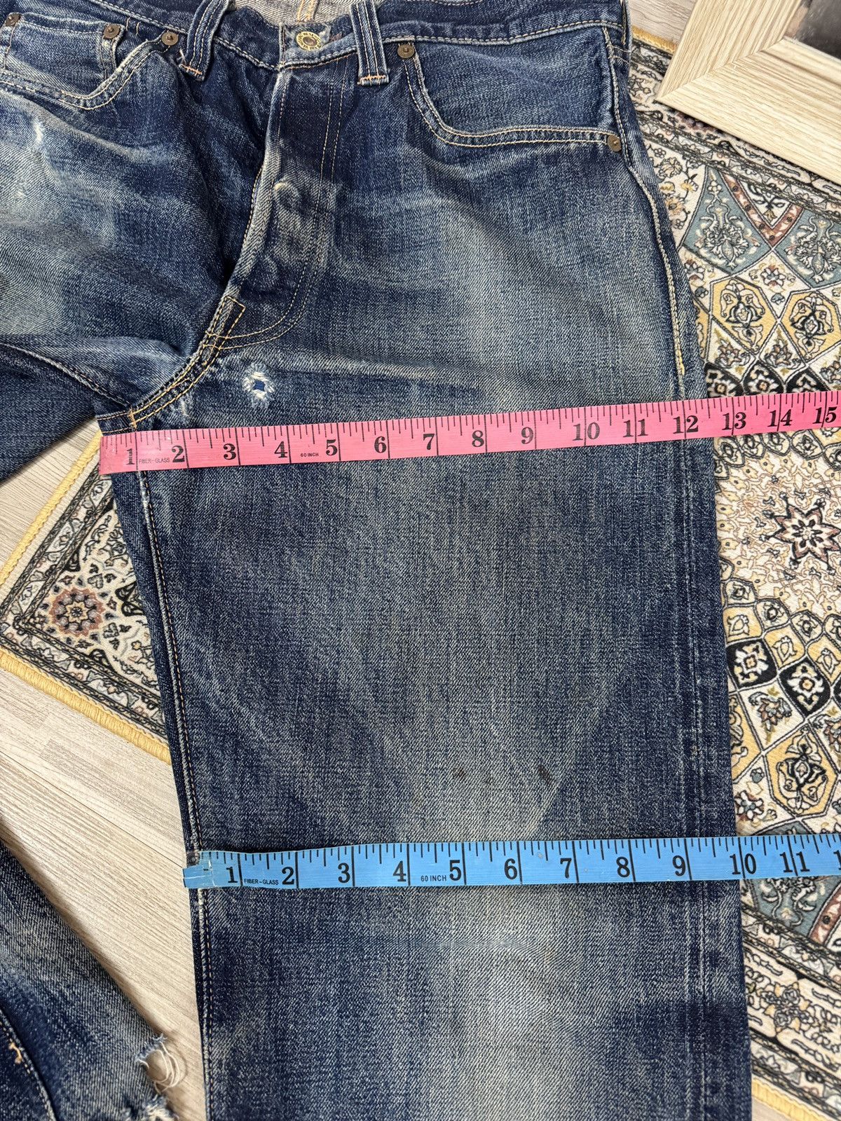 Freewheelers Vintage "Vanishing West" 601XX 1951 Selvedge Denim Size US 30 / EU 46 - 18 Thumbnail