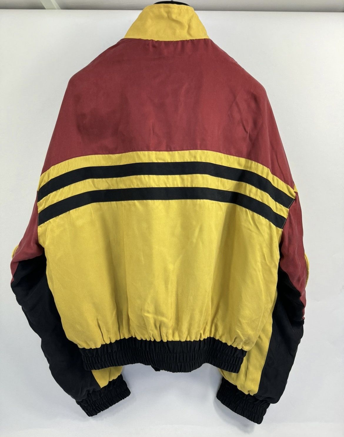 RALLY COLOURED BLOCK LOGO PRINTED OVERSIZED BOMBER JACKET