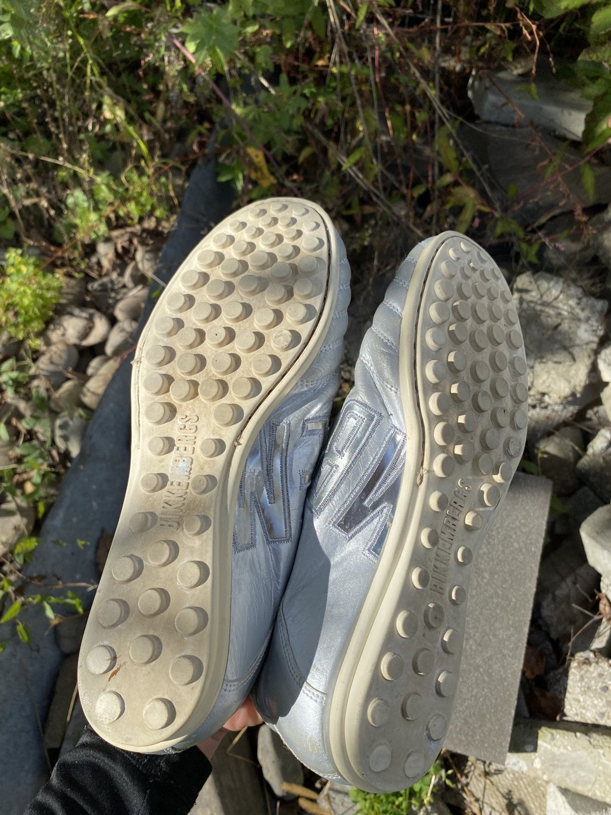 Dirk Bikkembergs Dirk Bikkembergs Leather Silver Sneakers Made in Italy Size US 8 / IT 38 - 11 Thumbnail